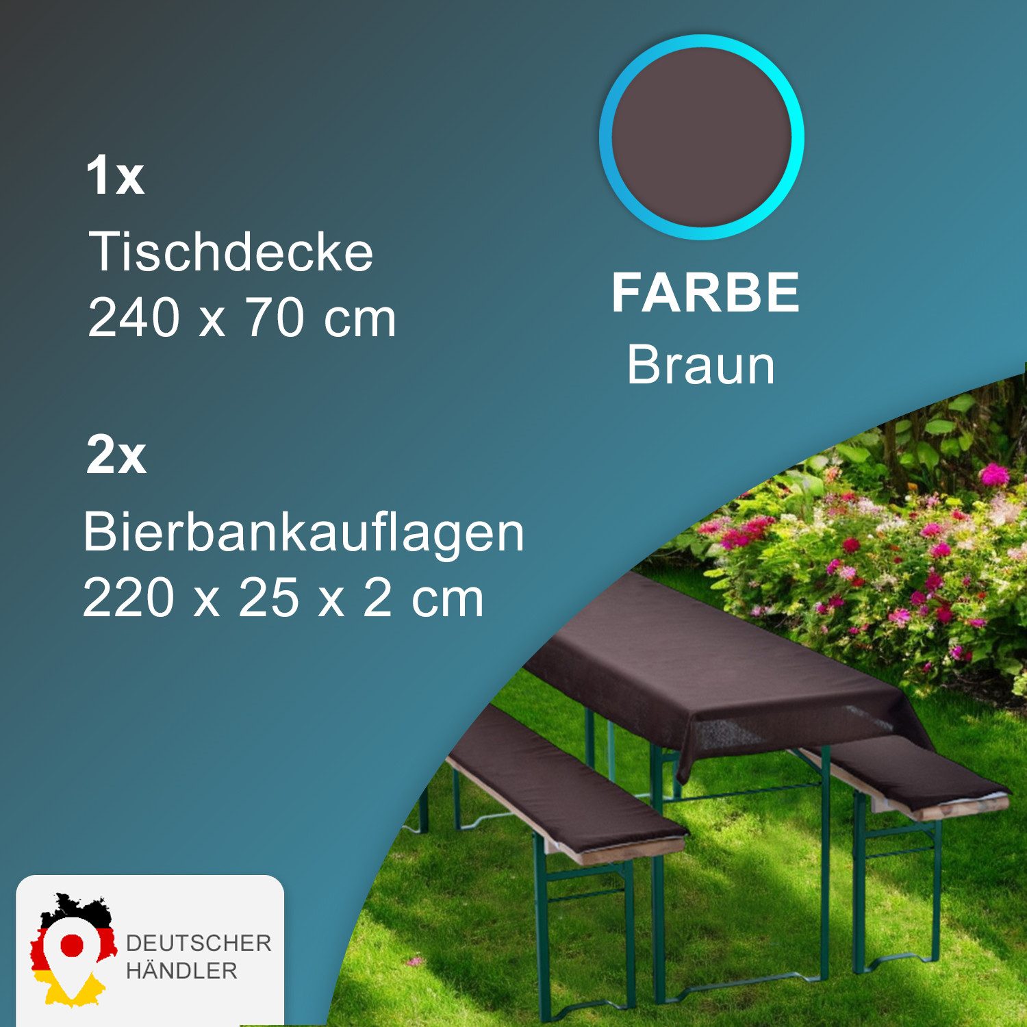 NYVI Hussen-Set Bierbankauflagen Set NYVIGala 3tlg günstig online kaufen