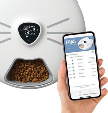 Catit Katzen-Futterautomat PIXI Smart Katzen-Futterautomat, bis zu 6 Mahlzeiten am Tag