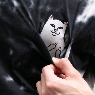 RIPNDIP T-Shirt Lord Nermal Pocket - black lightning wash