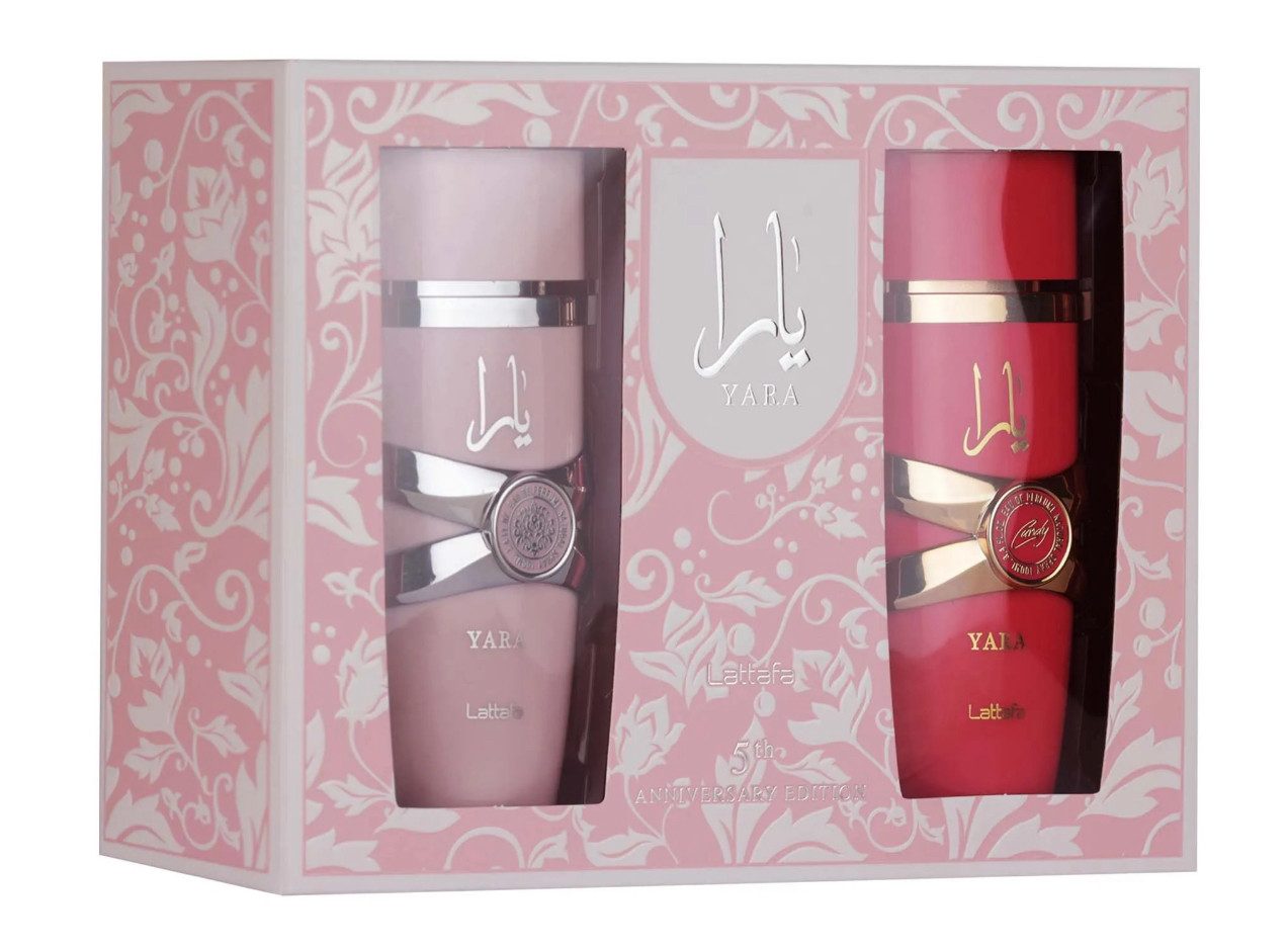Eau de Parfum Anniversary Edition Yara & Yara Candy Set, 2X100ml Geschenkset