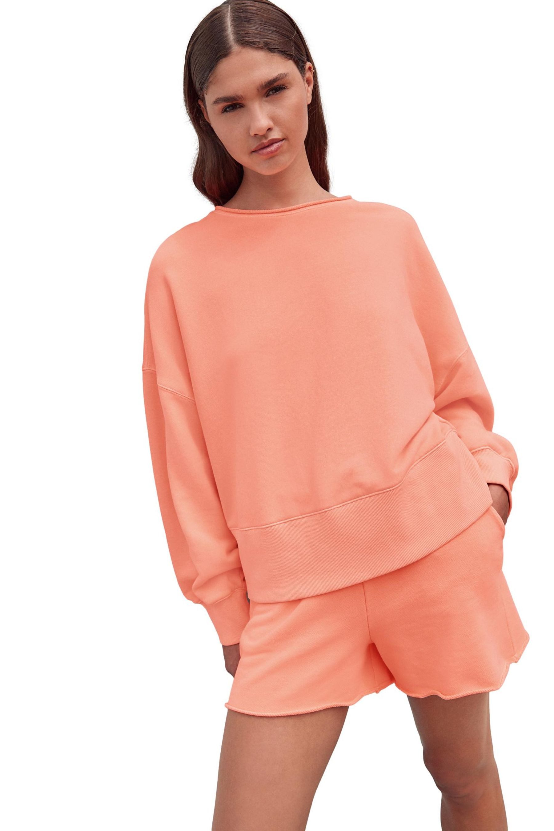 Next Sweater Sweatshirts mit fransigem Saum 100 % Baumwolle (1-tlg) günstig online kaufen