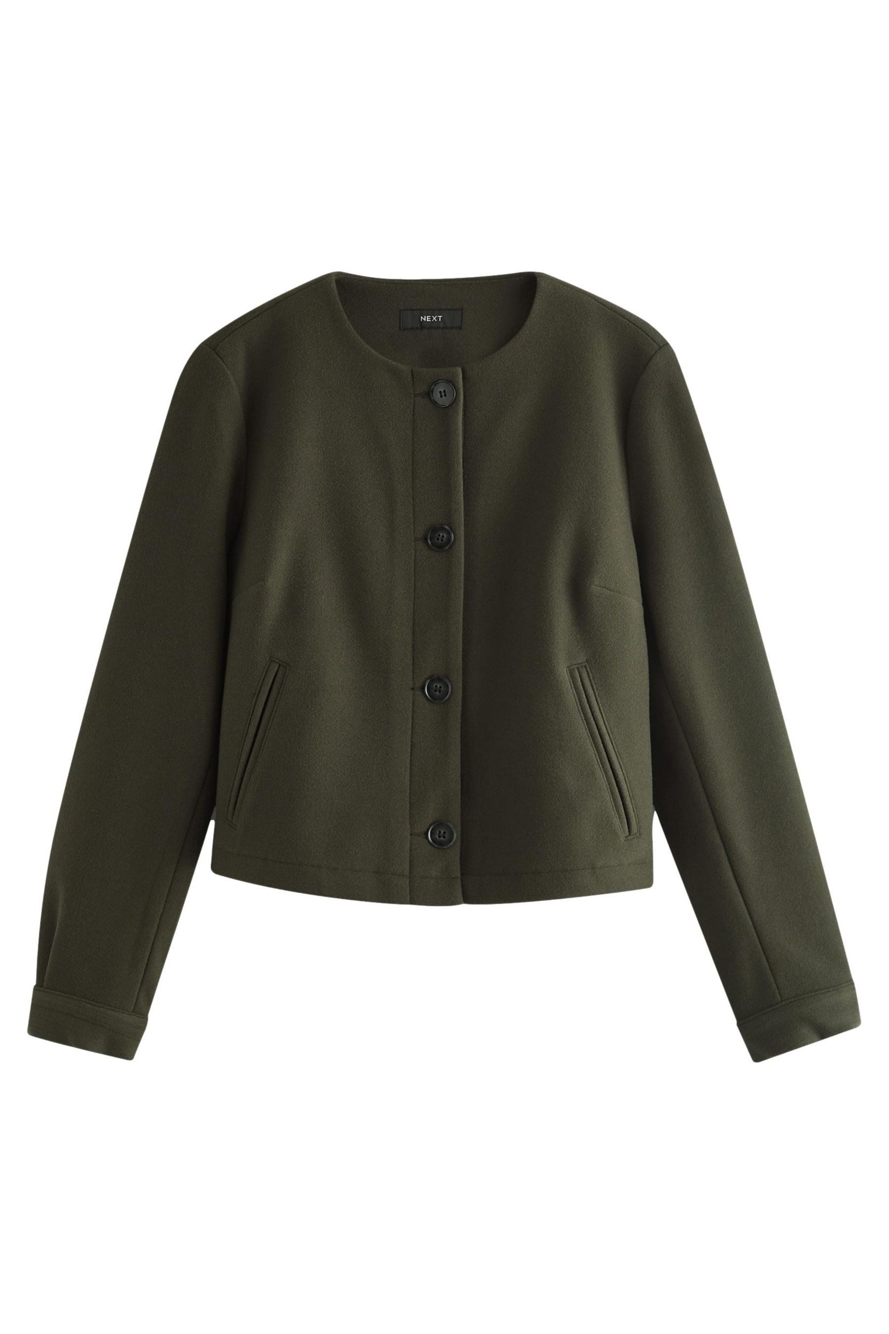 Next Jackenblazer Gebürstete Jacke ohne Kragen günstig online kaufen