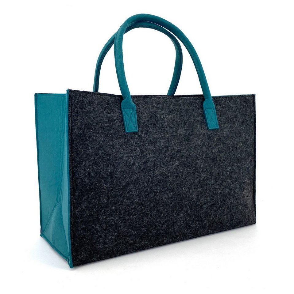 heimtexland Einkaufsshopper Universal Filztasche Einkaufstasche Filz Shopper, 24 l, Henkel Tragetasche - strapazierfähig langlebig nachhaltig