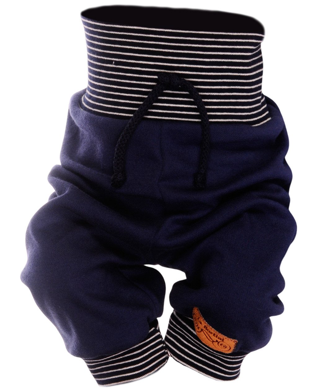 La Bortini Schlupfhose Baby Hose neutral für Frühchen und Neugeborene Mitwachshose elastisch, weich, in grün, gestreift, 44 46 48 50 56 62 68 74 80 86