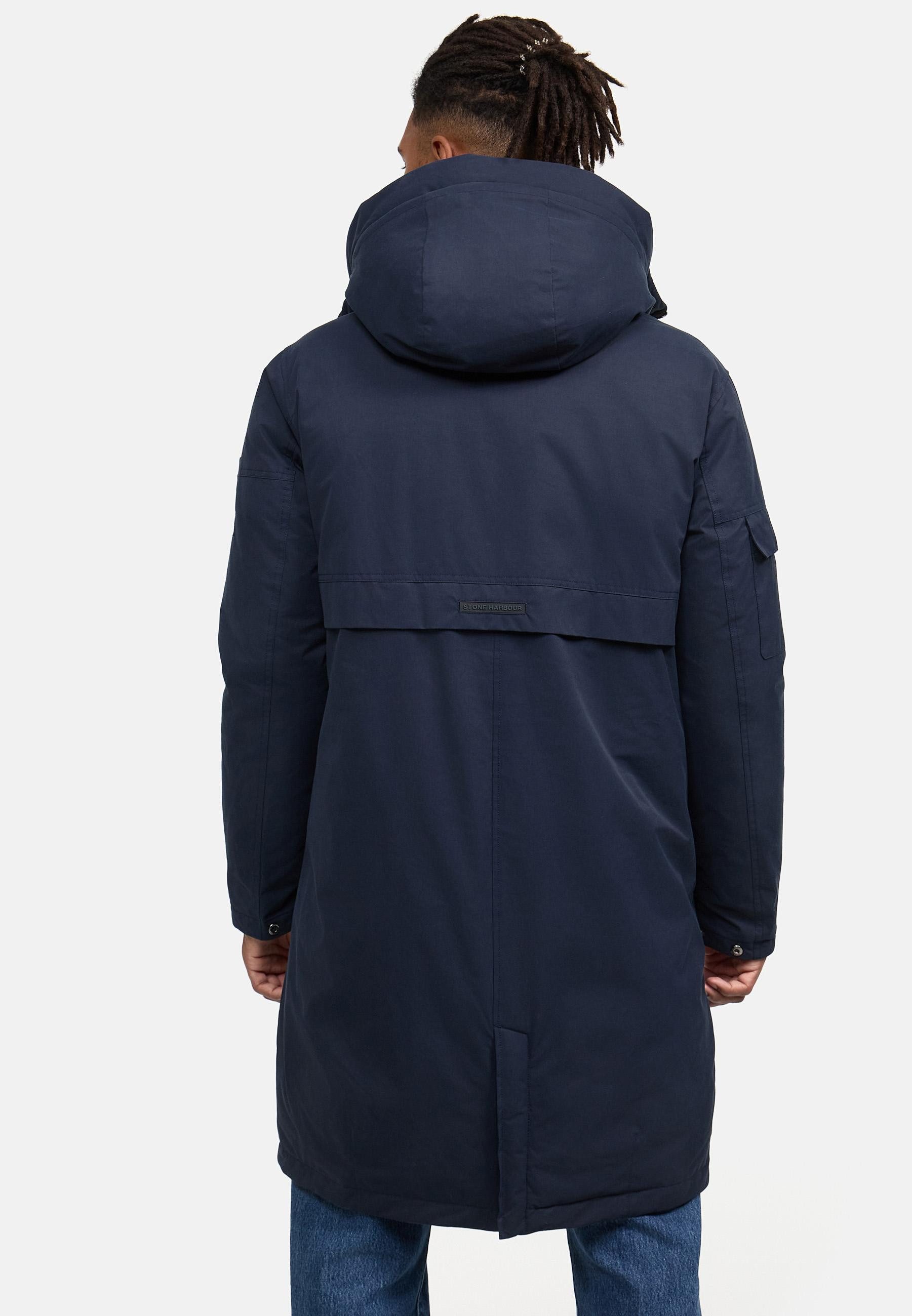 Stone Harbour Wintermantel Cyriaan XX Langer Herren Winterparka mit großen Eingrifftaschen