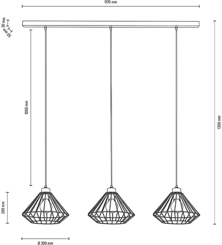 Metall, Stehlampe Made Leuchte Raquelle, Leuchtmittel, in E27 passende / aus LM ohne BRITOP Europe exkl., wechselbar, Leuchtmittel LIGHTING Dekorative