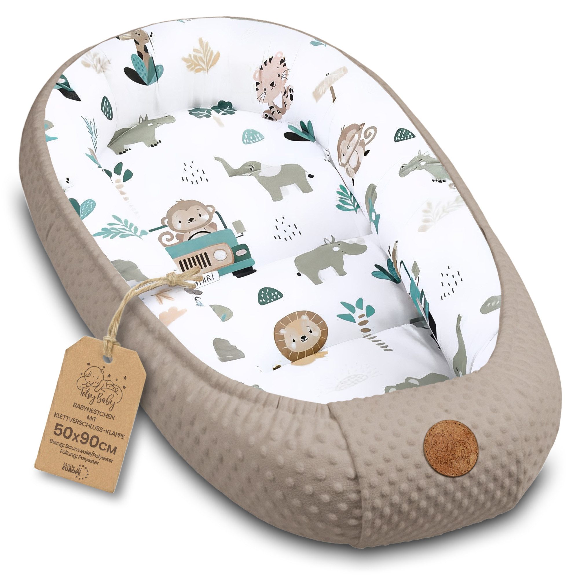 Totsy Baby Kuschelnest Nestchen Baby - Babynestchen Neugeborene Babynest für kinderbett