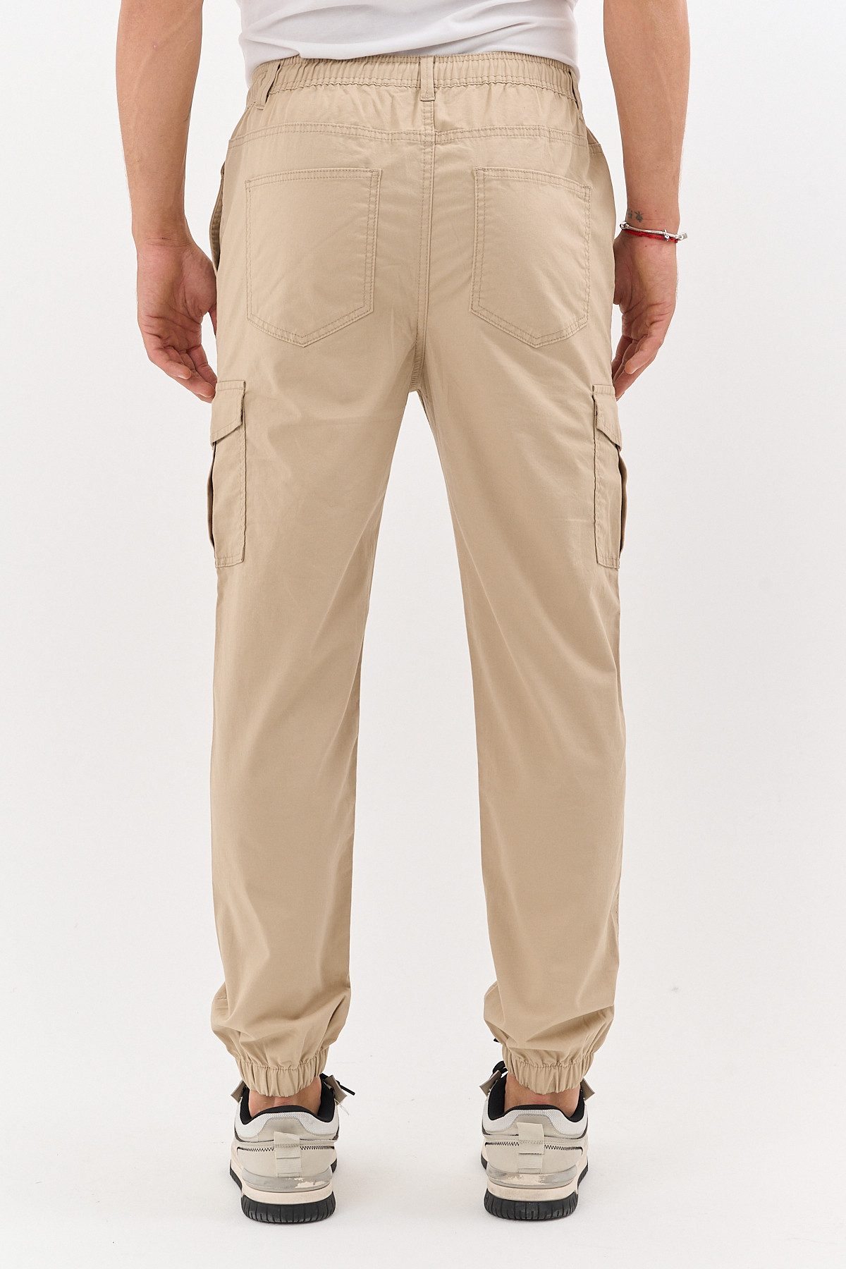 COMEOR Cargohose Herren Stretch Relaxed Fit mit 6 Taschen und Kordelzug Elastischer Beinabschluss, Kordelzug am Bund, Hoher Tragekomfort