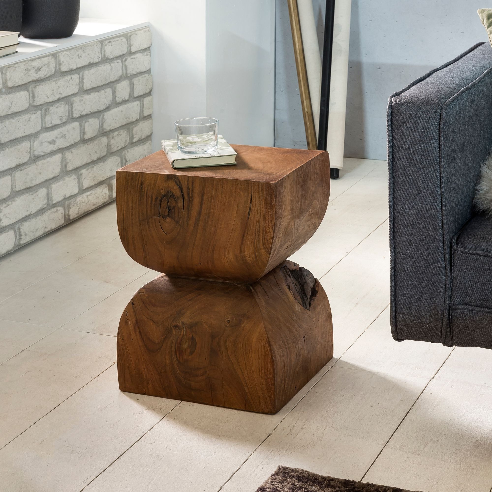 FINEBUY Beistelltisch FB43540 (Vollholz 30x45x30 cm, günstig online kaufen