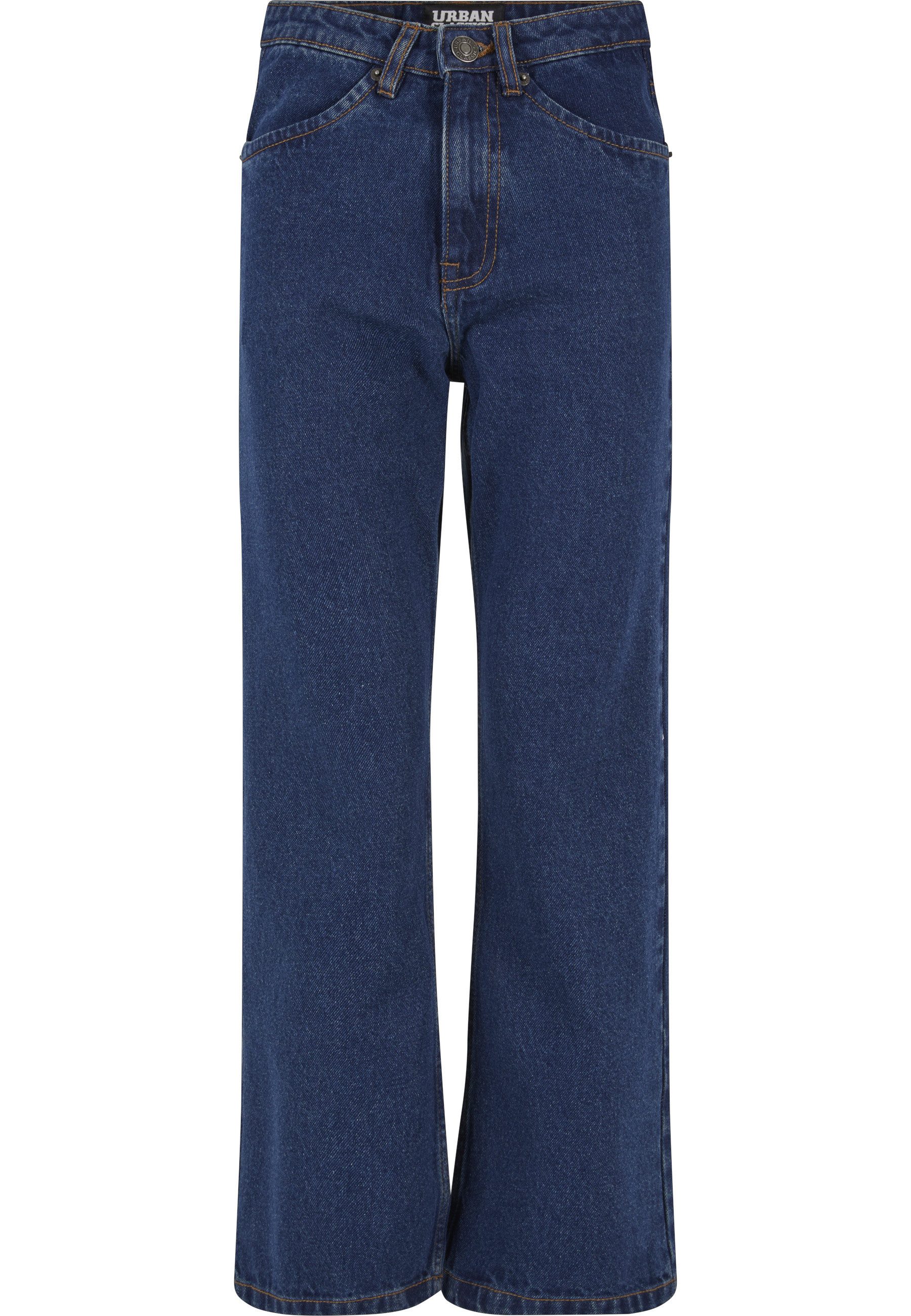 Bequeme Jeans Urban Classics Damen Ladies Cropped Straight Leg Denim Pants