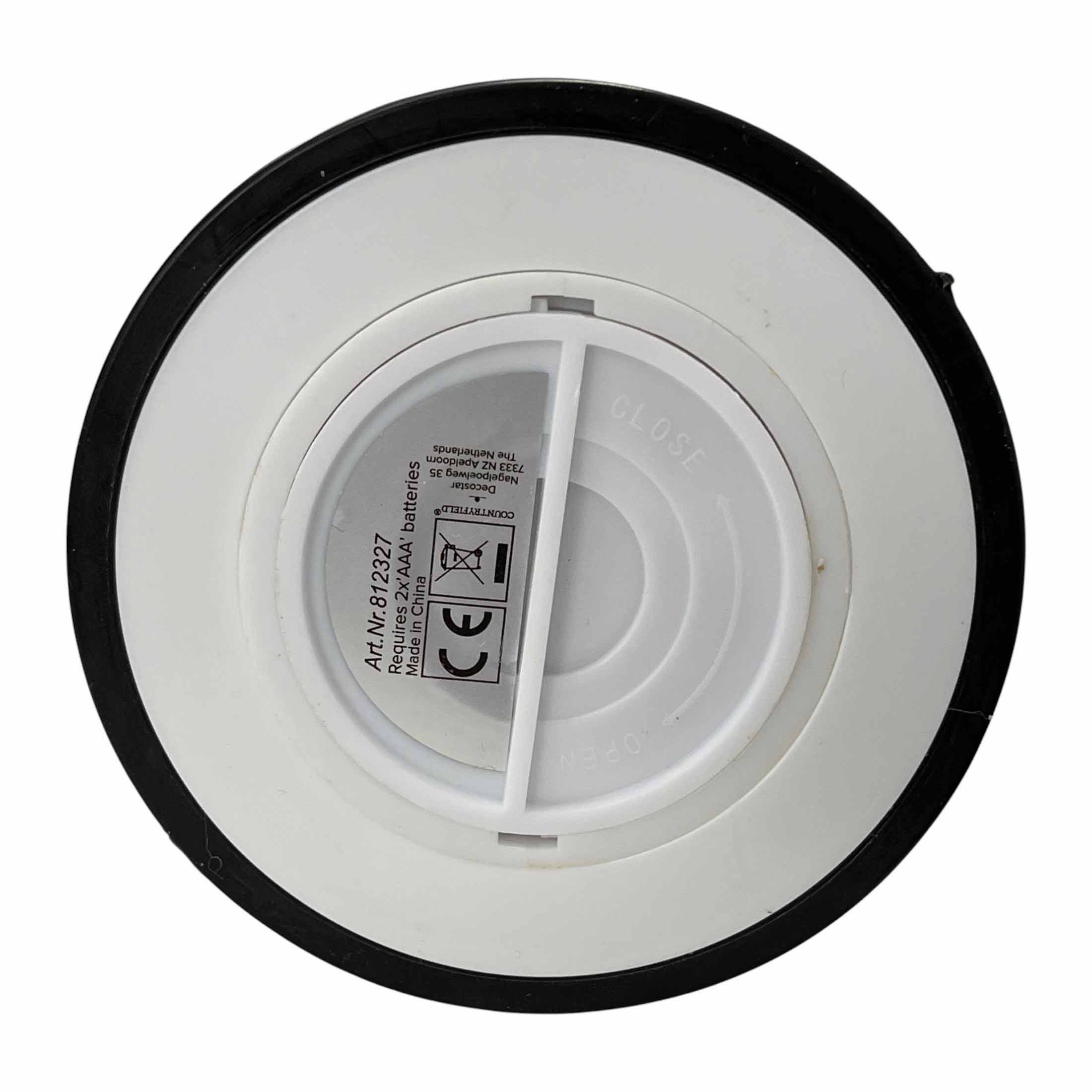 Countryfield LED-Kerze (1-tlg), Teelicht XXL beige-braun 3D-Flamme 6/18h Timer