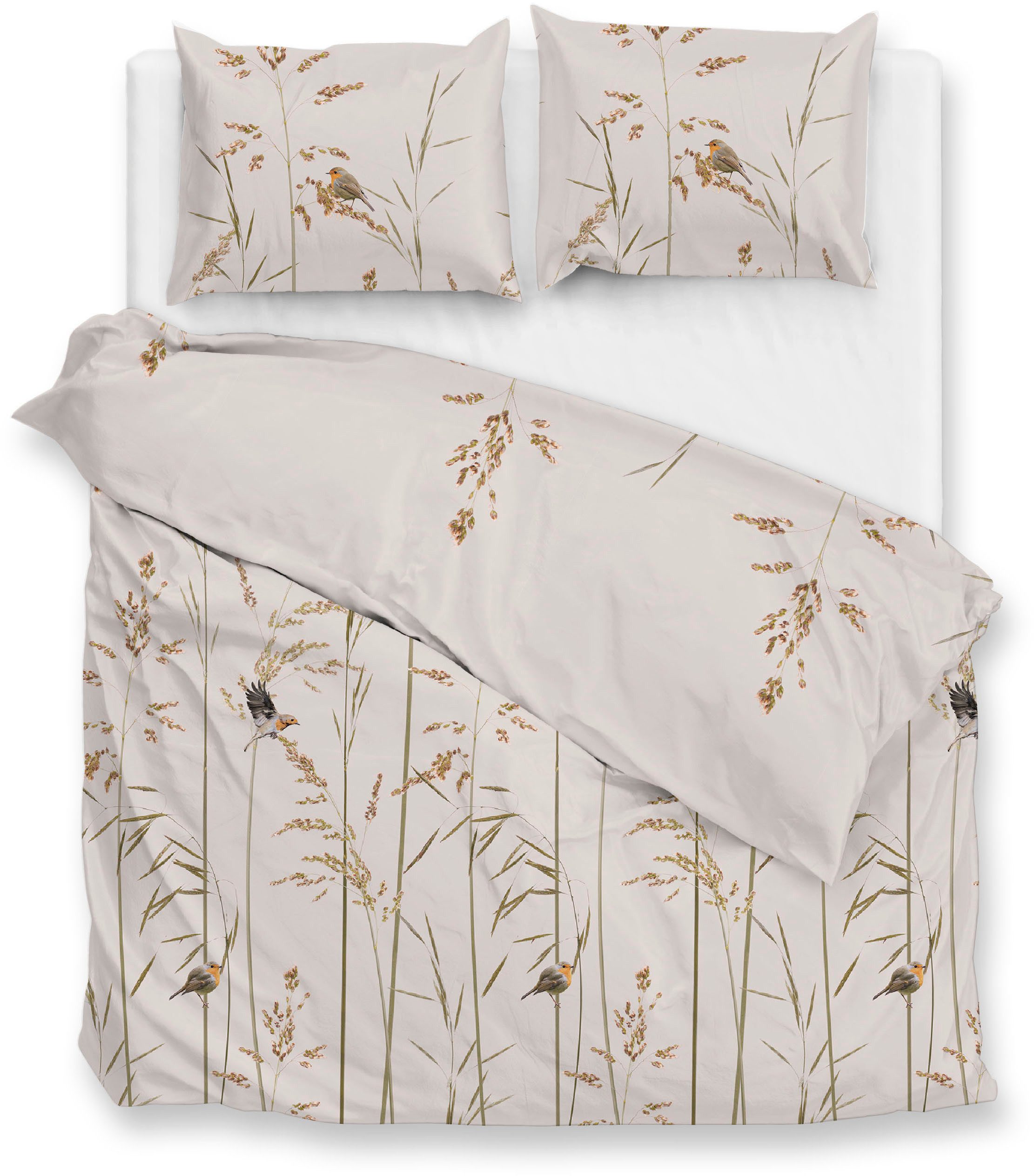 ZO HOME Bettwäsche Pettirosso, Flanell, 2 teilig, Bettwäsche aus 100% Baumwolle, hochwertiges Flanell