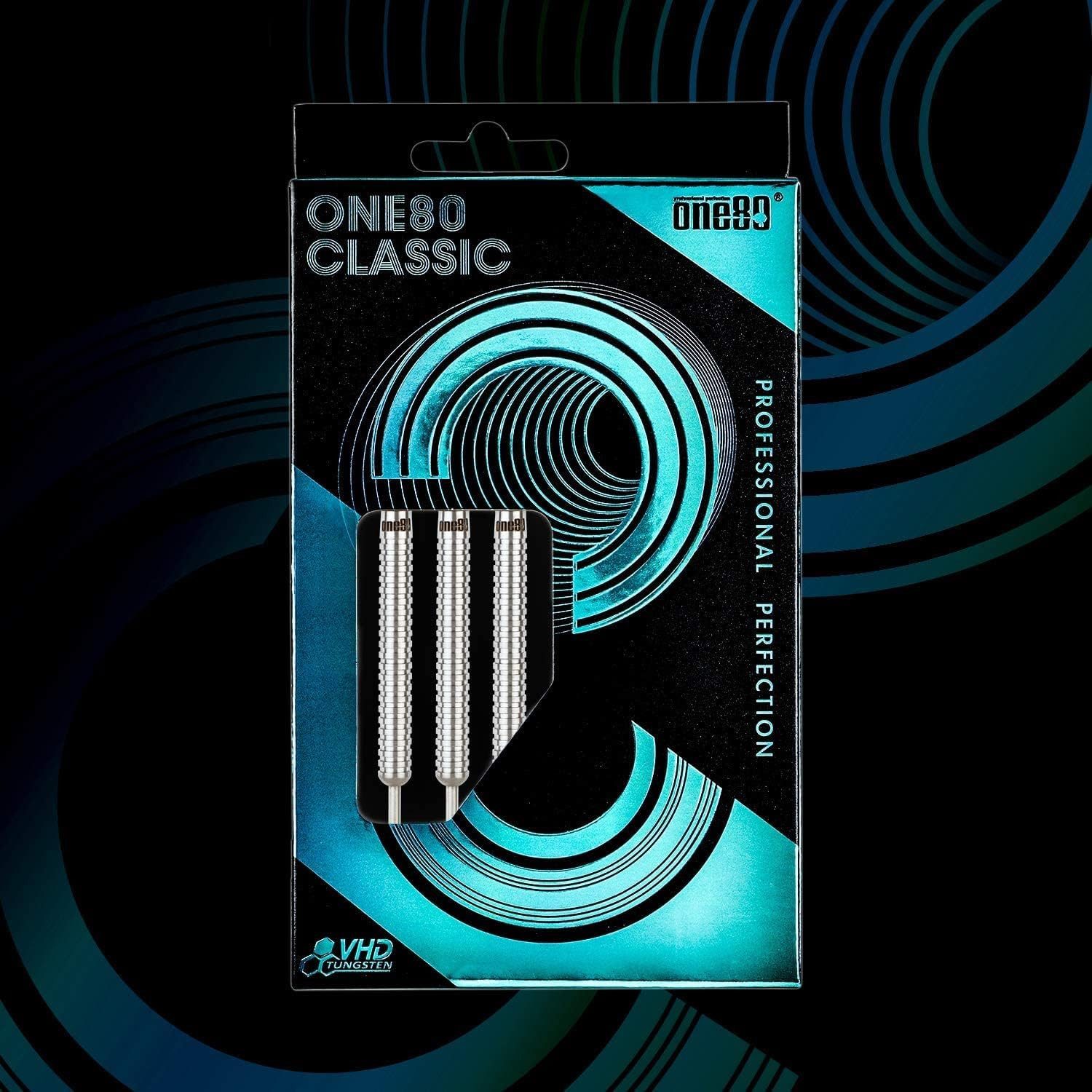 one80 Dartpfeil One80 Tungsten Profi Dartpfeile Set mit Metallspitze