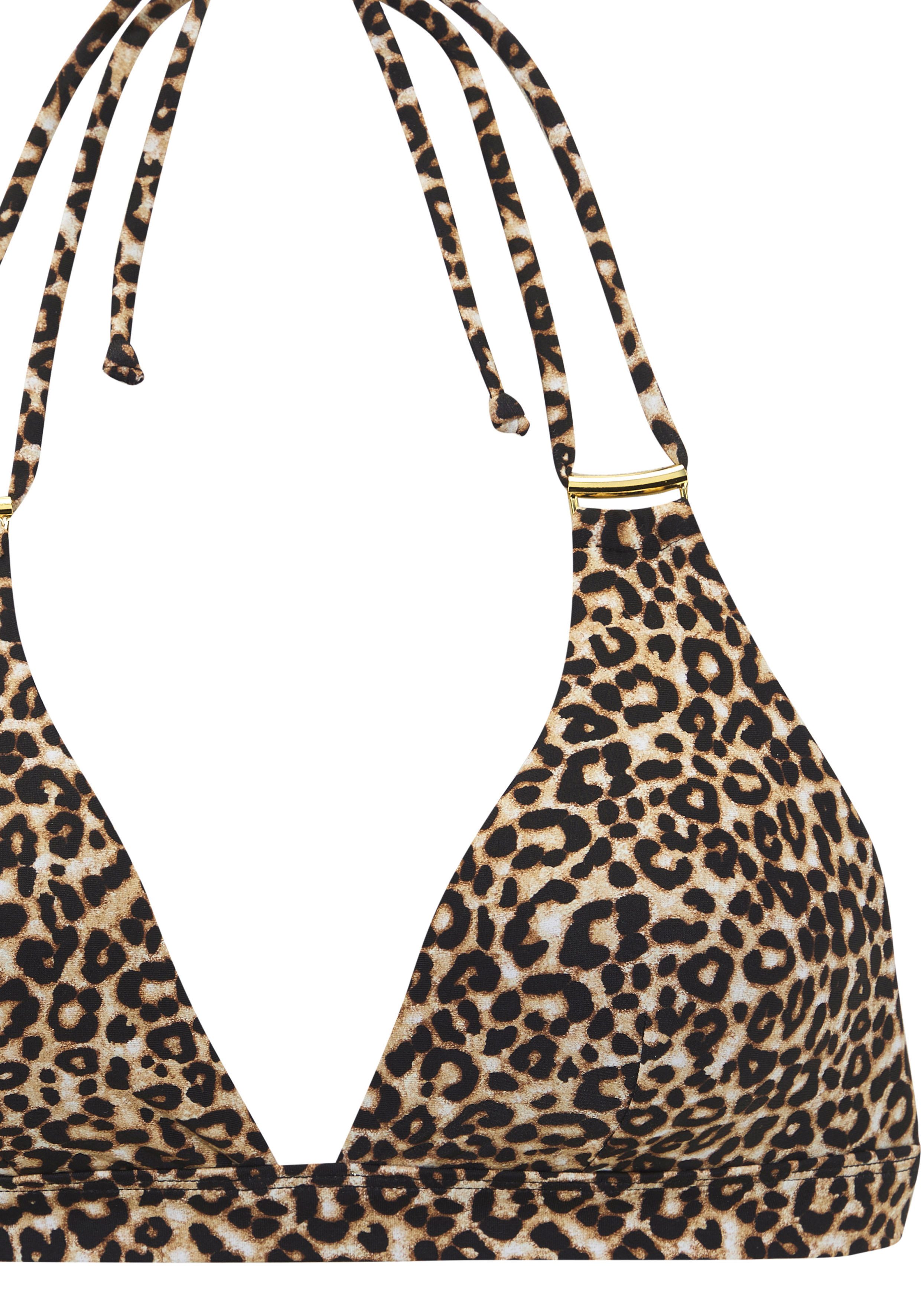 LASCANA Triangel-Bikini mit goldfarbigen Details – Bild 3 von 4