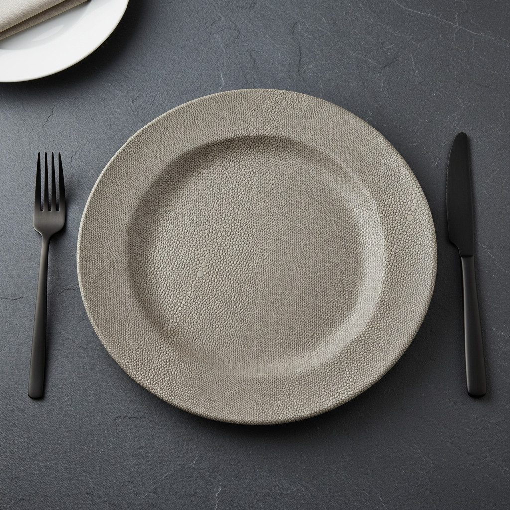 Signature Home Collection Platzteller, Zubehör für Teller, 1 Stück, 1-tlg., Platzteller in Kroko Kunstleder: pflegeleicht & abwischbar