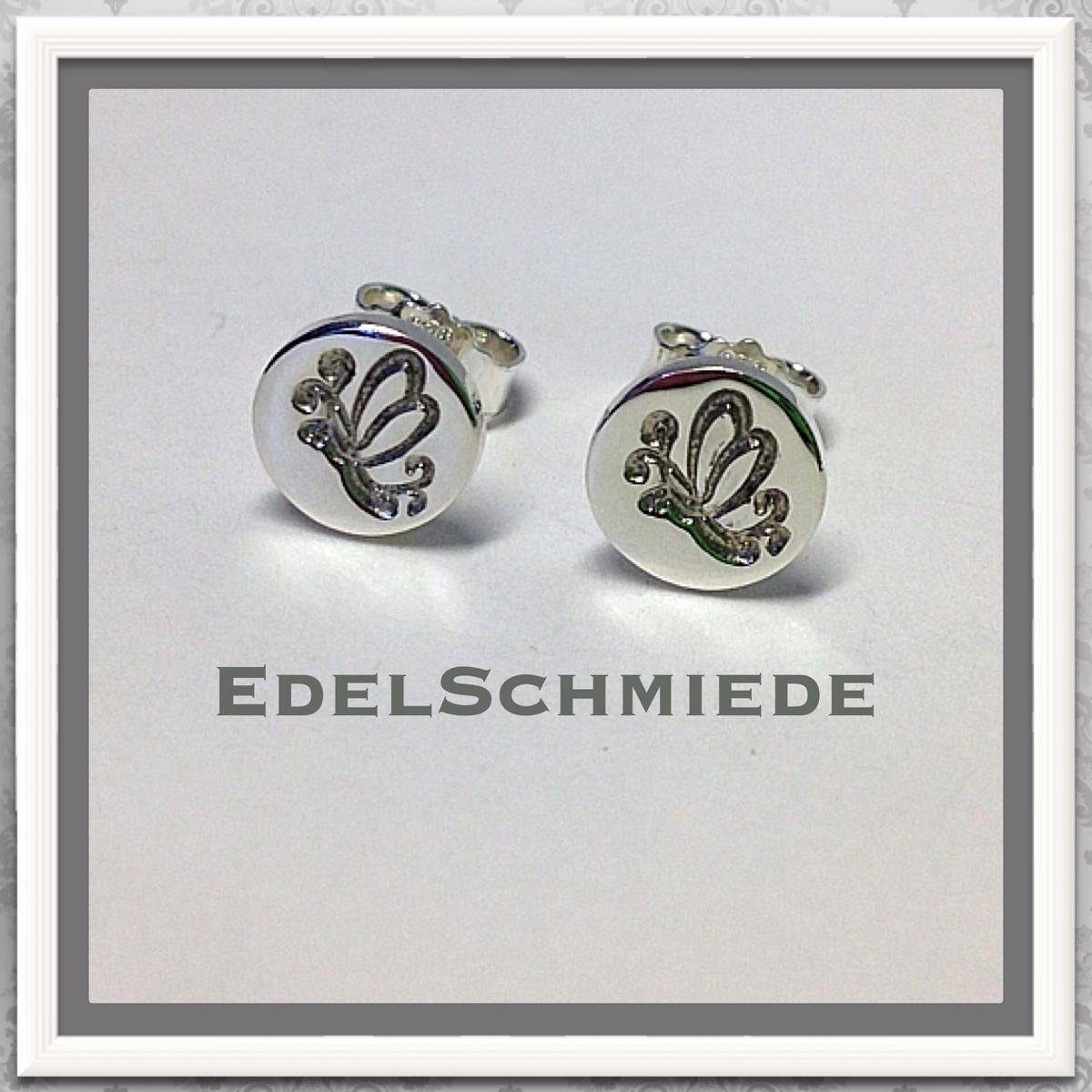 Ohrstecker-Set Edelschmiede925 dezente Ohrstecker 925 Silber mit Schmetterling