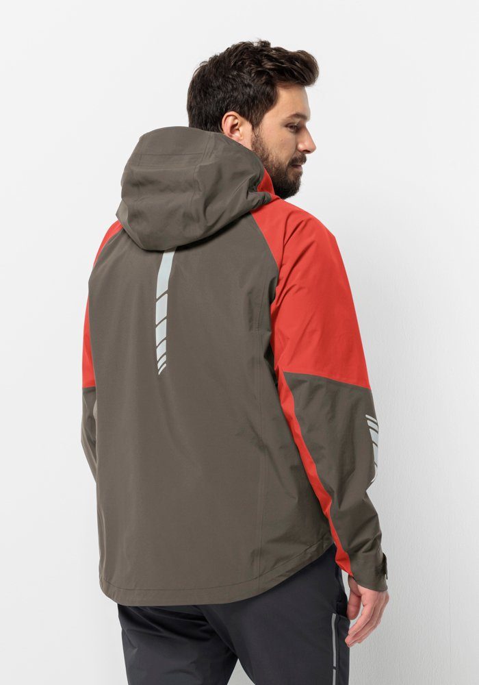 Jack Wolfskin Fahrradjacke MOROBBIA 3L JKT M, Brusttaschen