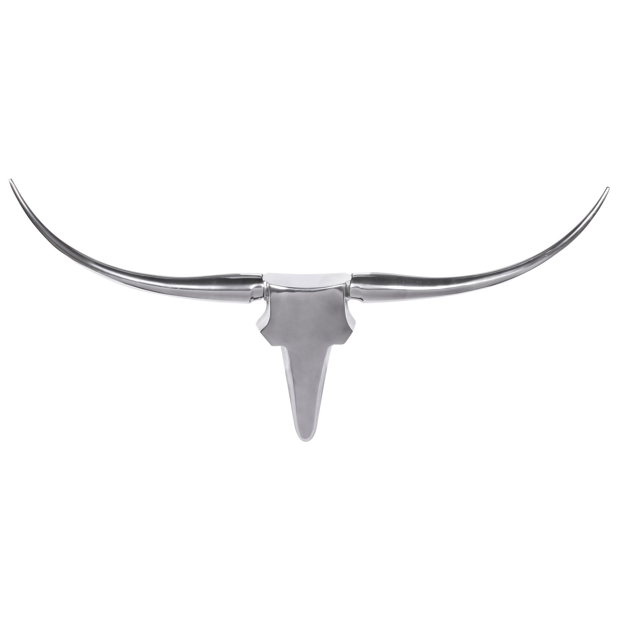 FINEBUY Wanddekoobjekt FB37875 (Deko Hirschgeweih Aluminium günstig online kaufen