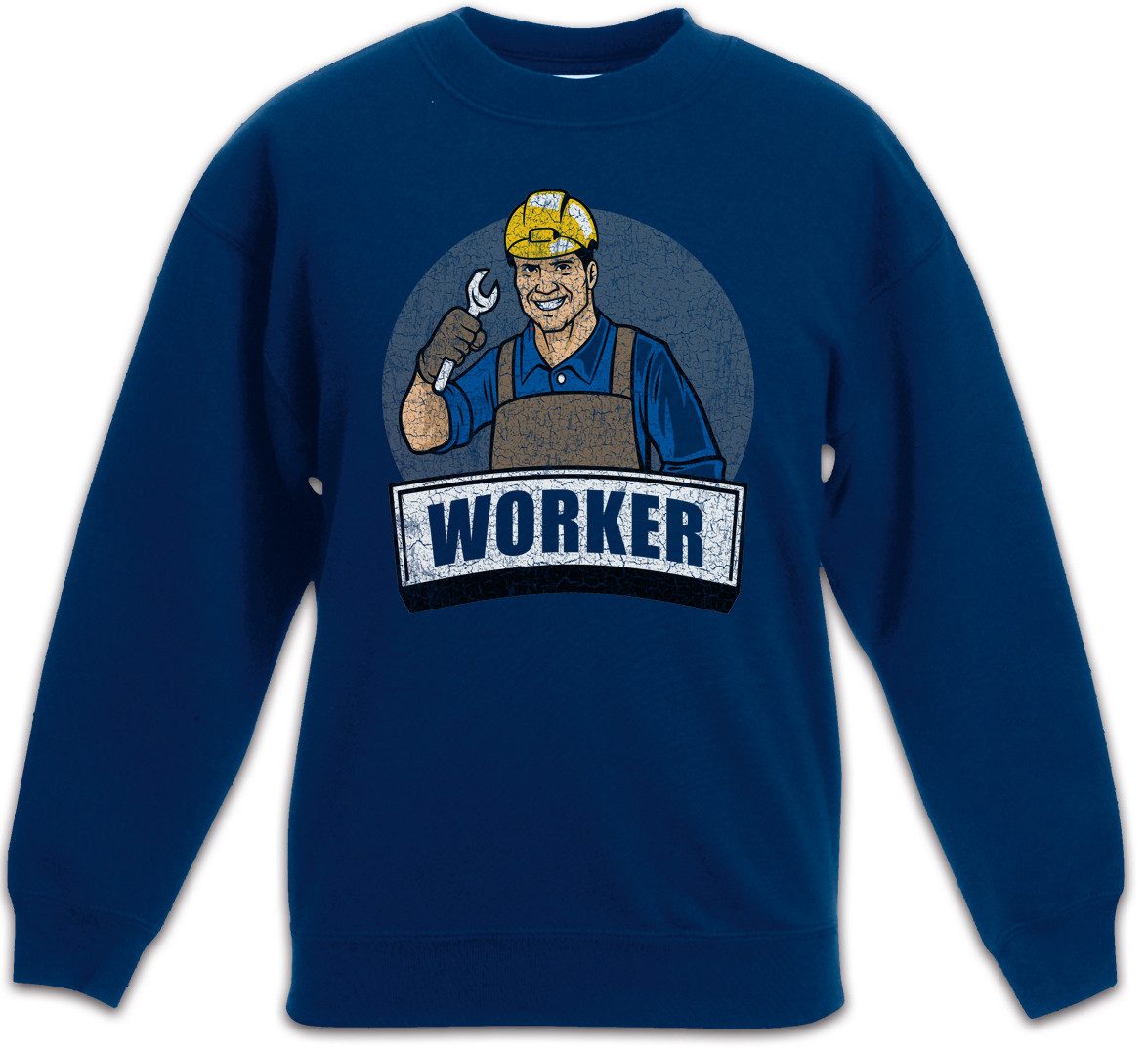 Sweatshirt Worker III Kinderpullover Handwerk Handwerker Heimwerker Hausmeister