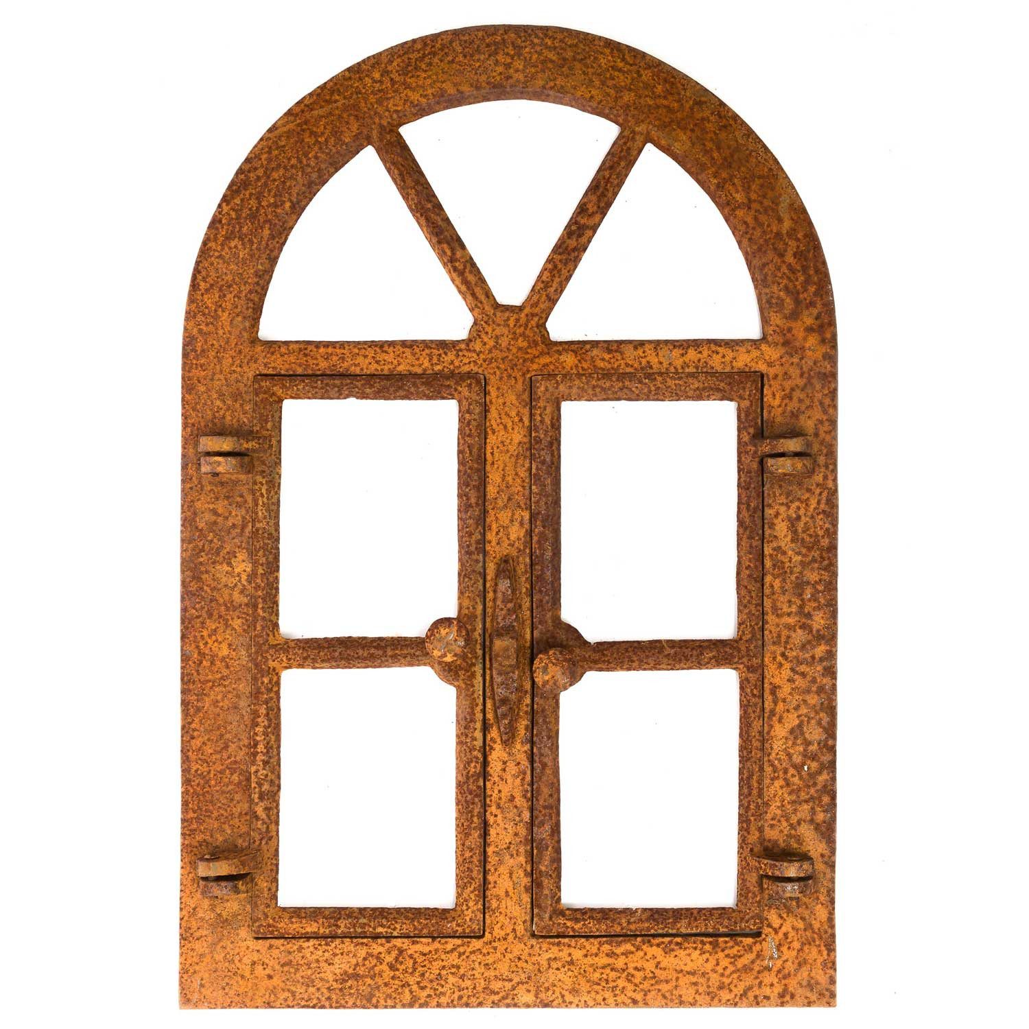 Dekoobjekt Nostalgie Stallfenster 59x40cm Eisen Eisenfenster Klapp Fenster Rost