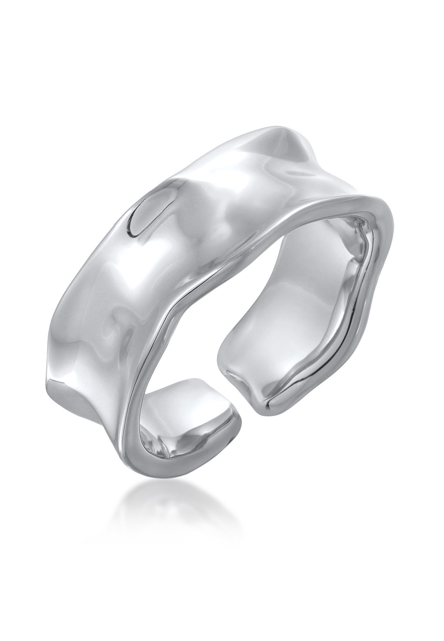 Elli Fingerring Bandring Offen Struktur für günstig online kaufen