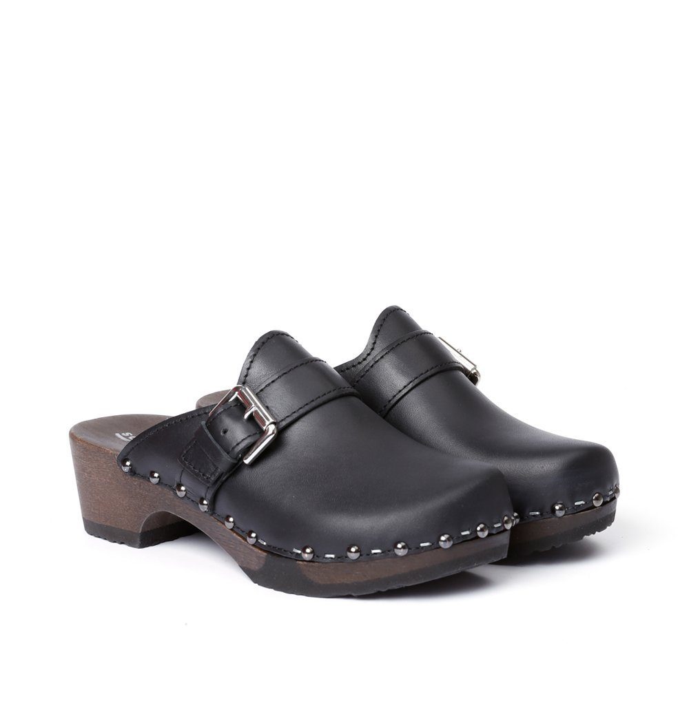 Softclox TOMMA Nappa schwarz (dunkel) Clog