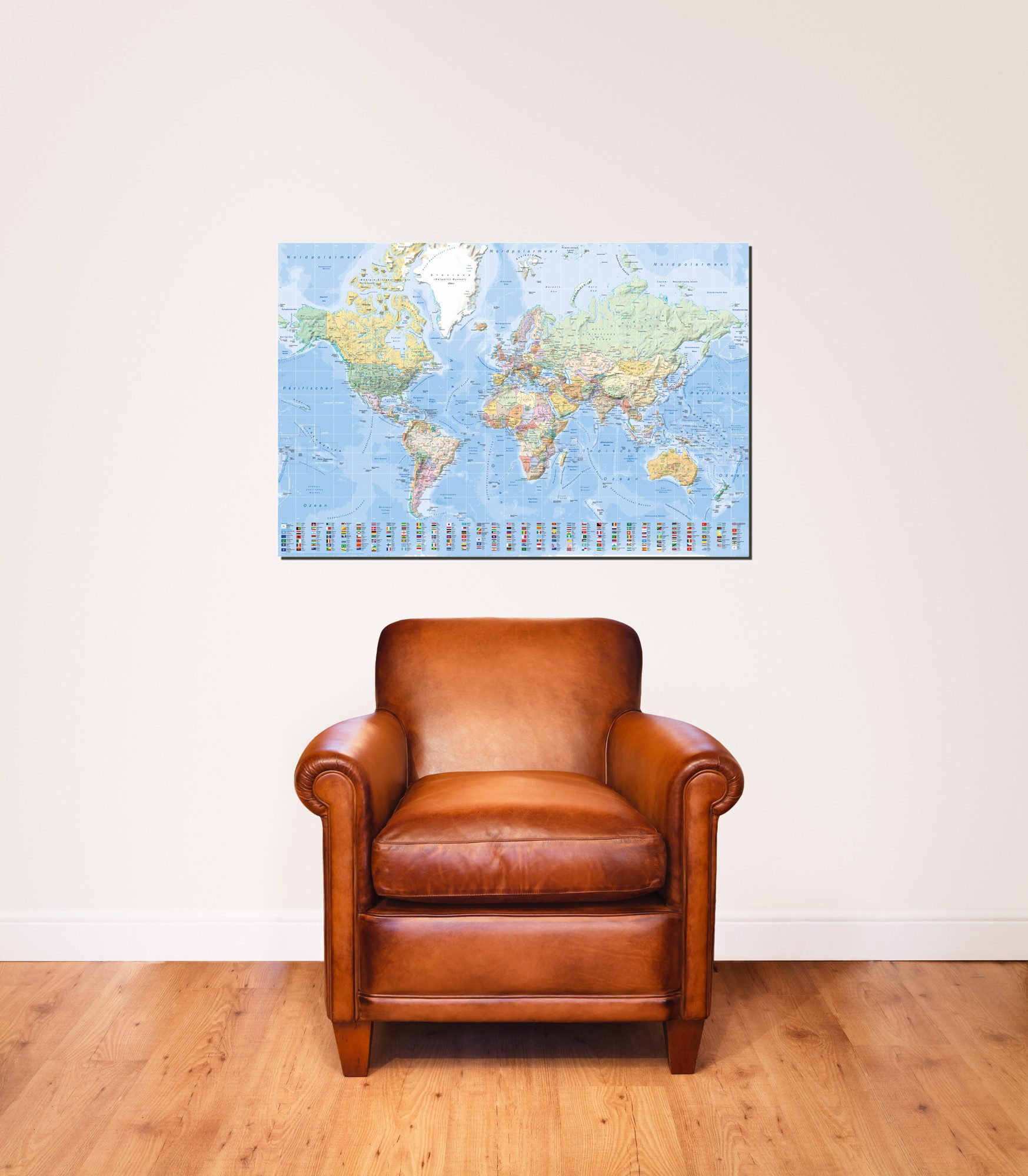 Poster Landkarten - Poster - Weltkarte günstig online kaufen