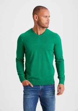 H.I.S V-Ausschnitt-Pullover aus Feinstrick in legerer Form