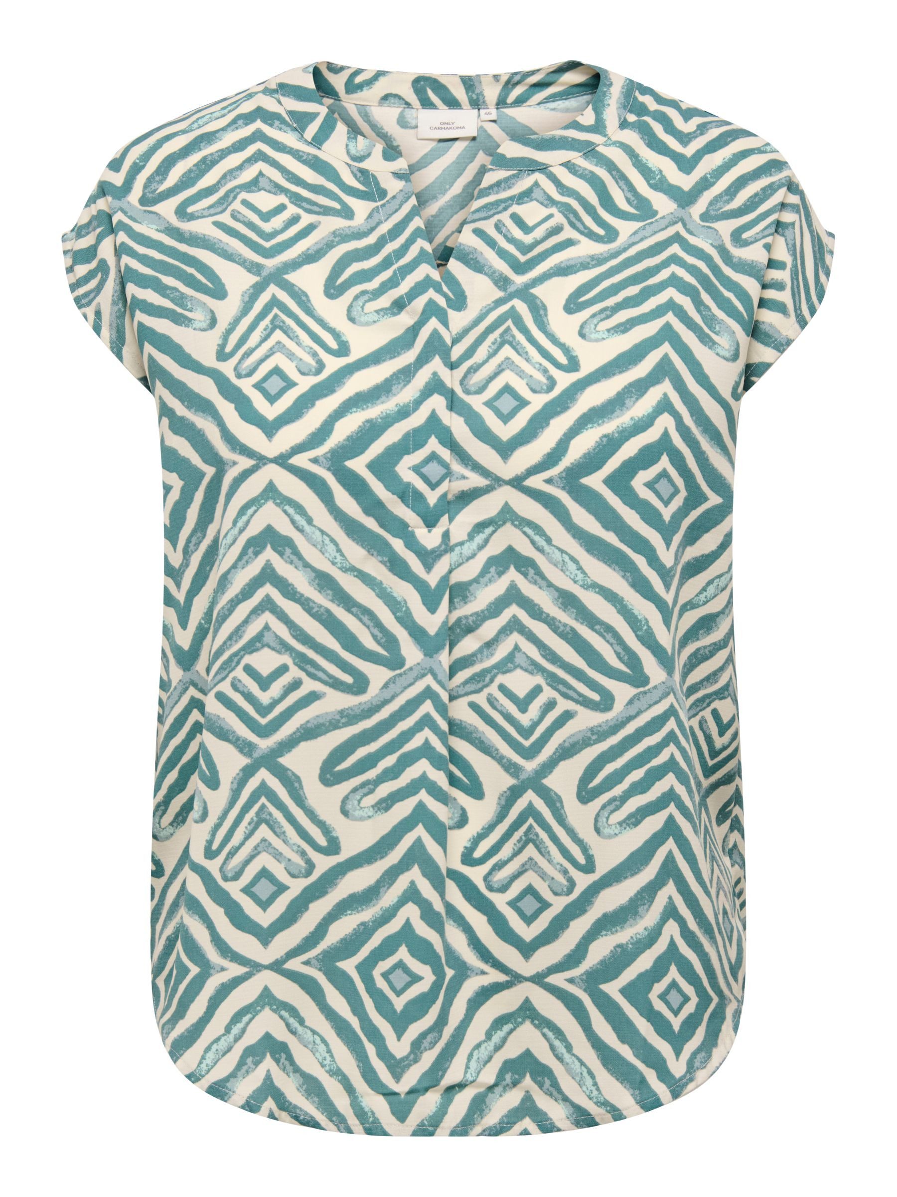ONLY CARMAKOMA Blusenshirt Design Print Muster günstig online kaufen
