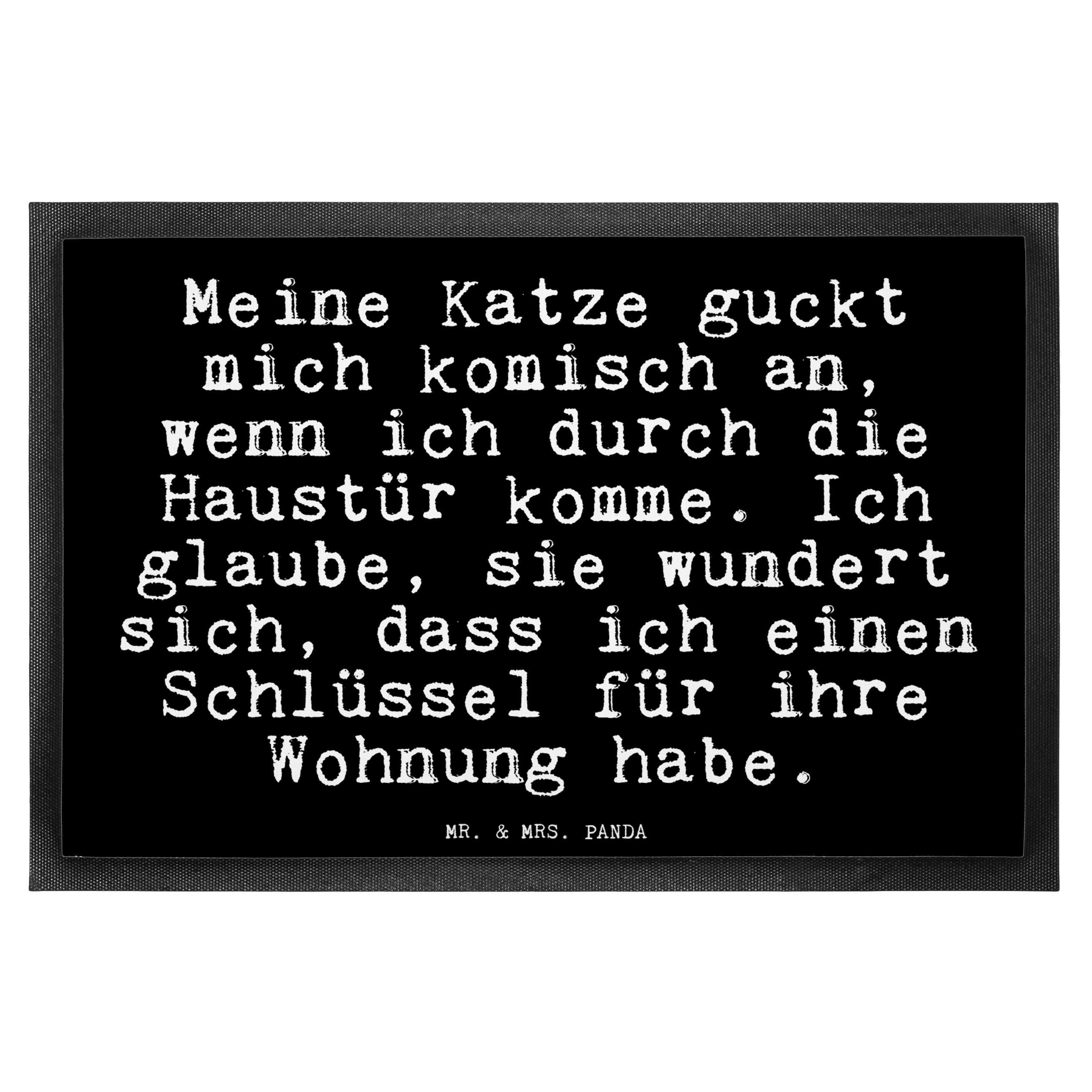 Fußmatte »Meine Katze guckt mich... Haustier, faul, Schmutzfänger