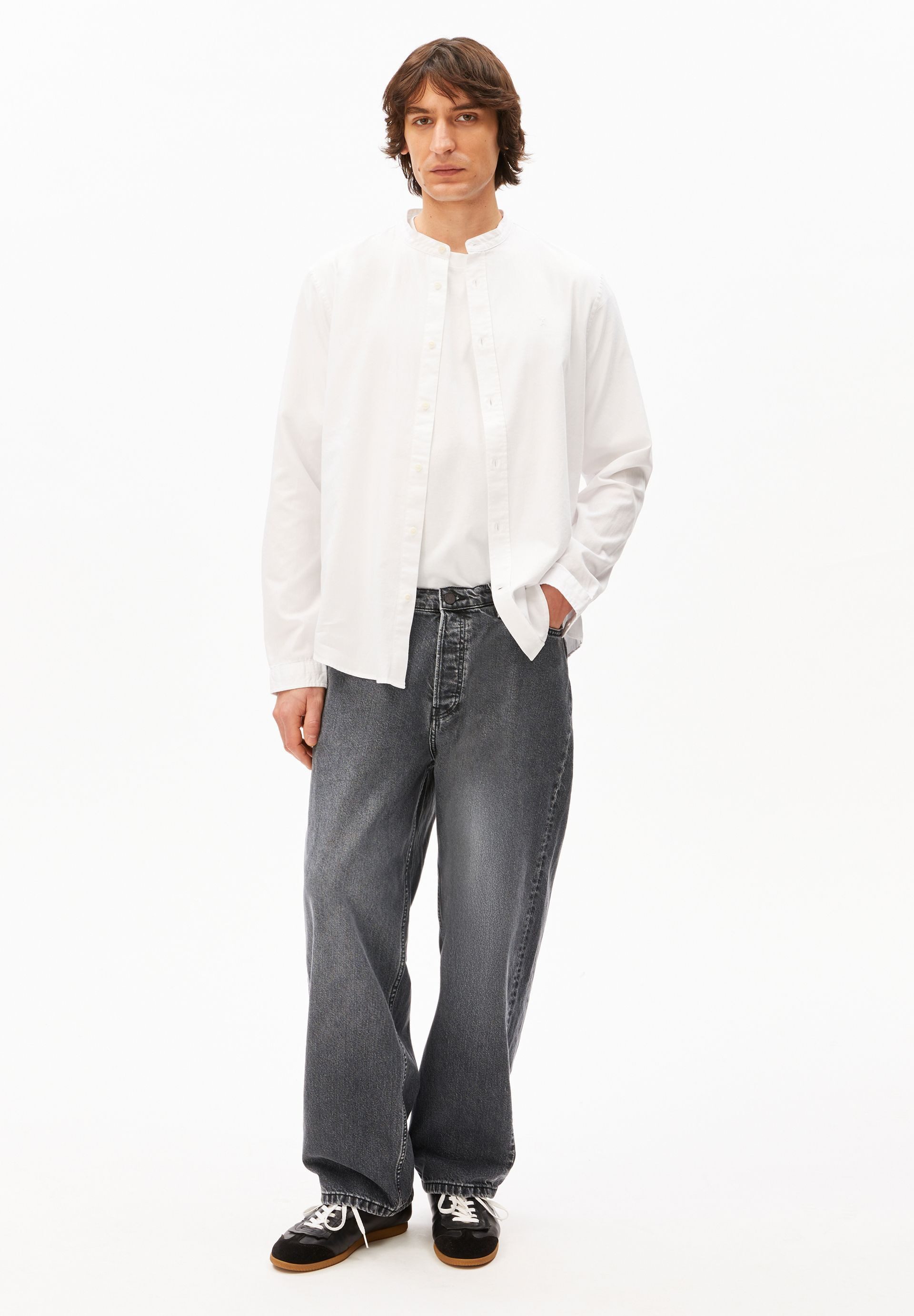 Armedangels Langarmhemd TOMAASAS Hemd aus Bio-Baumwolle (1-tlg., Regular Fit) Regular Fit