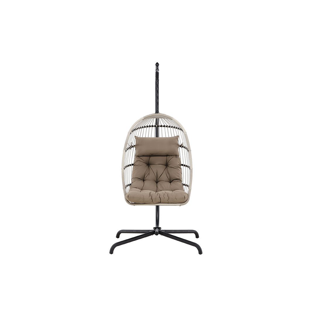 ebuy24 Gartenlounge-Set Trezza Hängesessel mit Stativ grau.