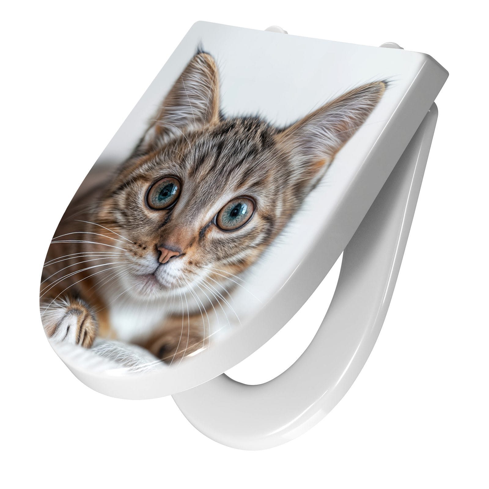 Primedeco WC-Sitz mit Absenkautomatik Motiv Süße Kleine Katze (1-St), Absenkautomatik, Soft-Close