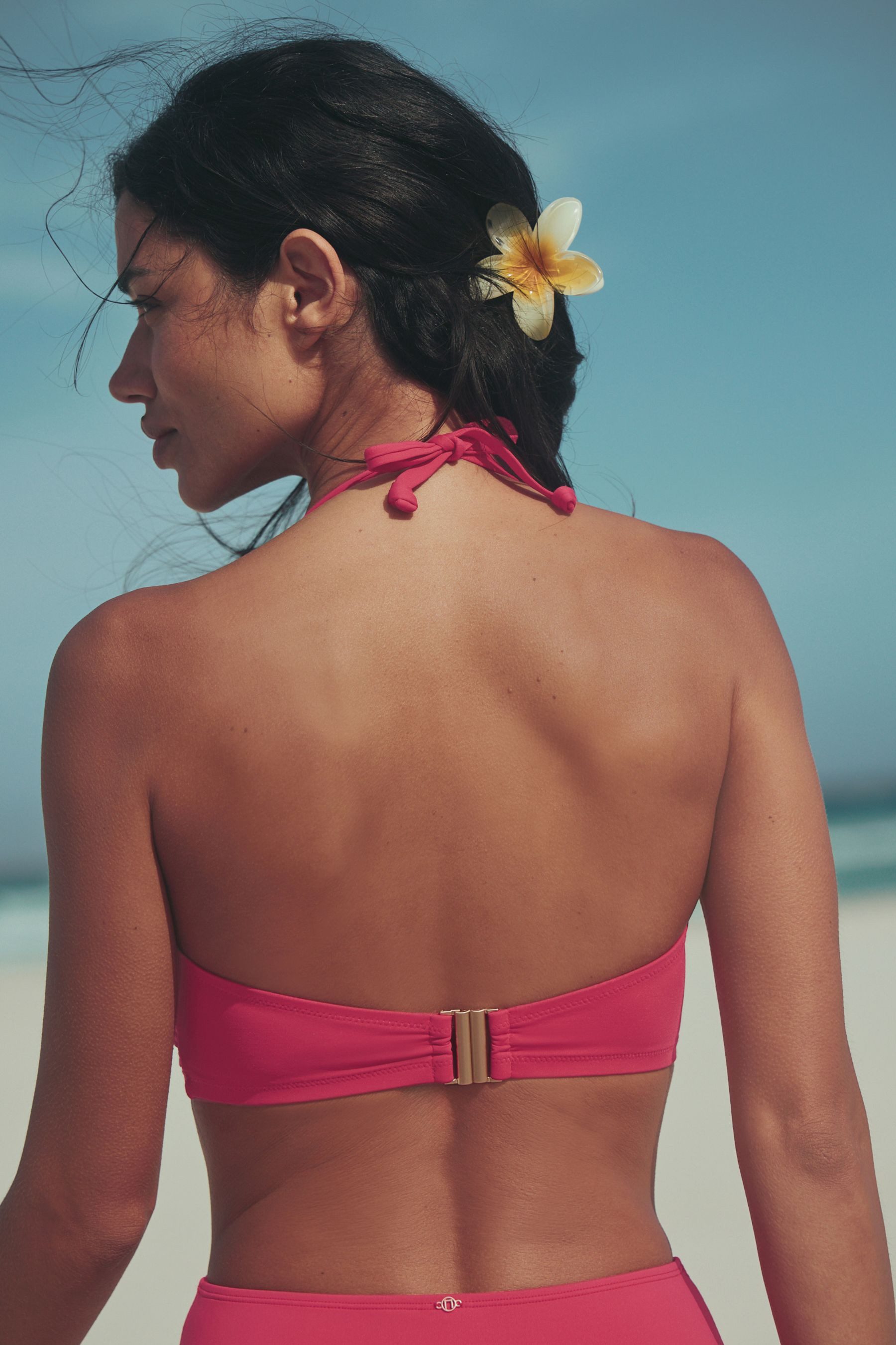 Next Bügel-Bandeau-Bikini-Top Wattiertes Bandeau-Bikinioberteil mit Bügel (1-St)