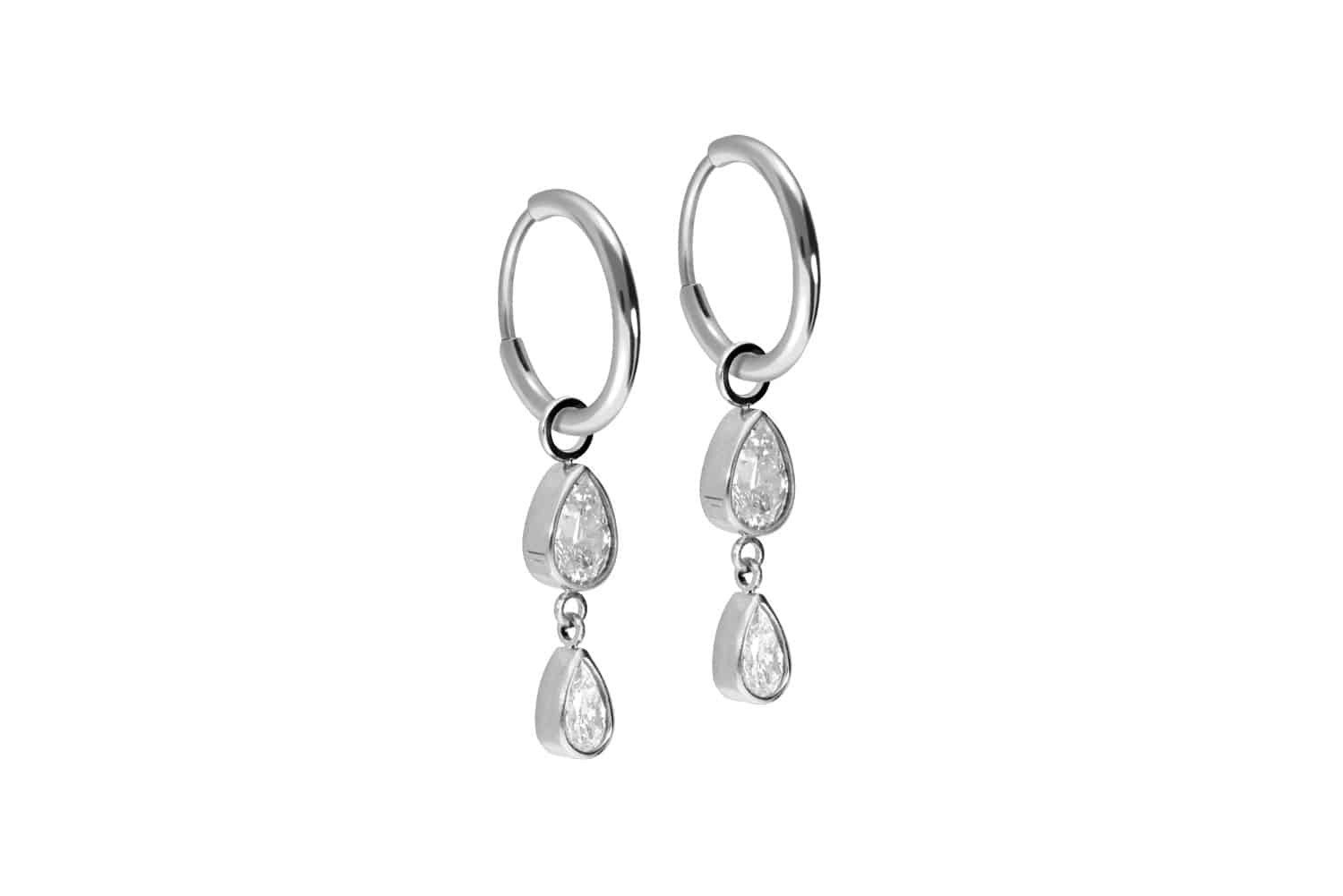 FILANGO Piercing-Set Titan Ohrclicker Creolen 2 günstig online kaufen