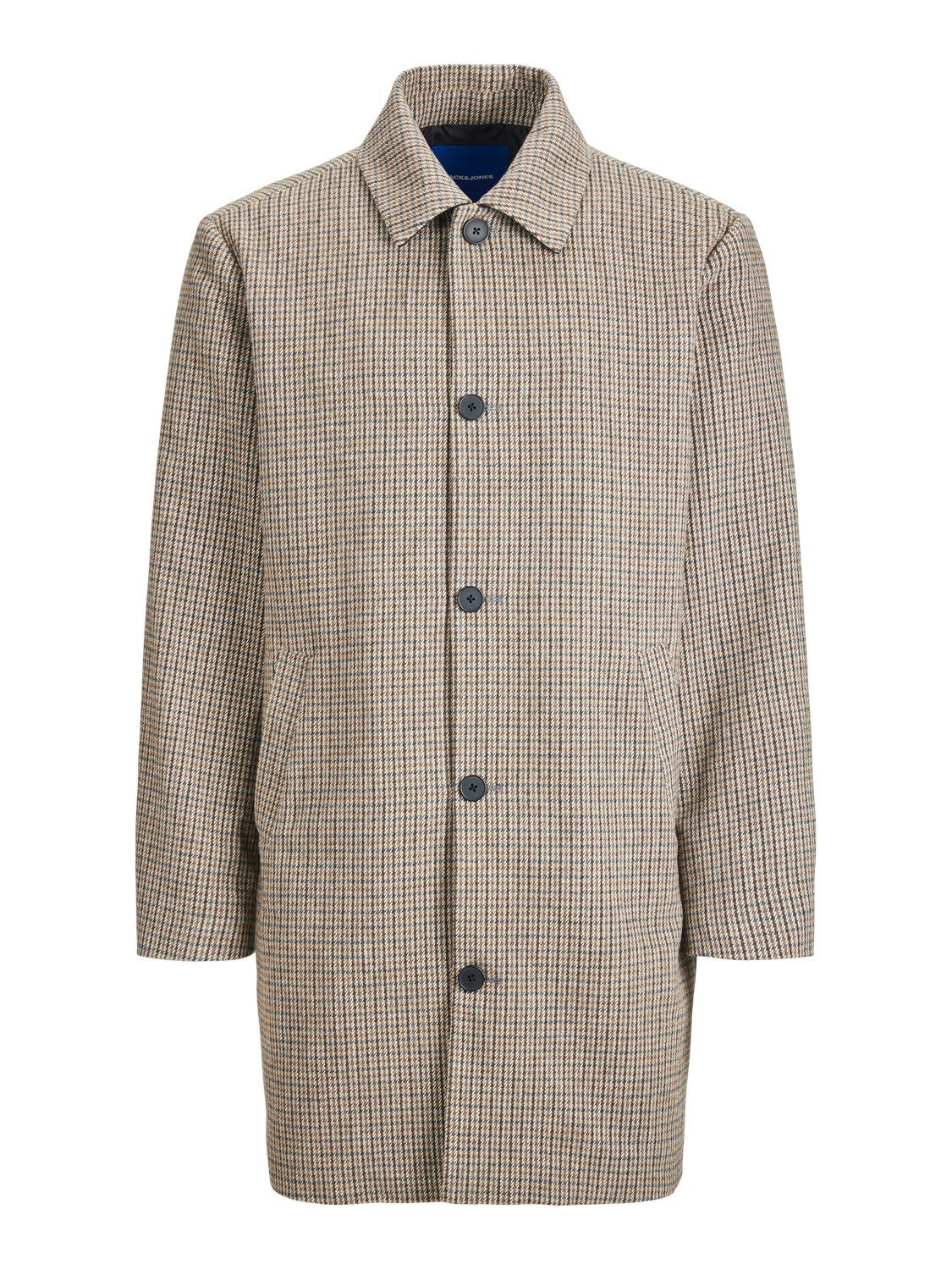 Langmantel Herren Mantel Lang Jacke JORTOBY CHECK MAC COAT LN