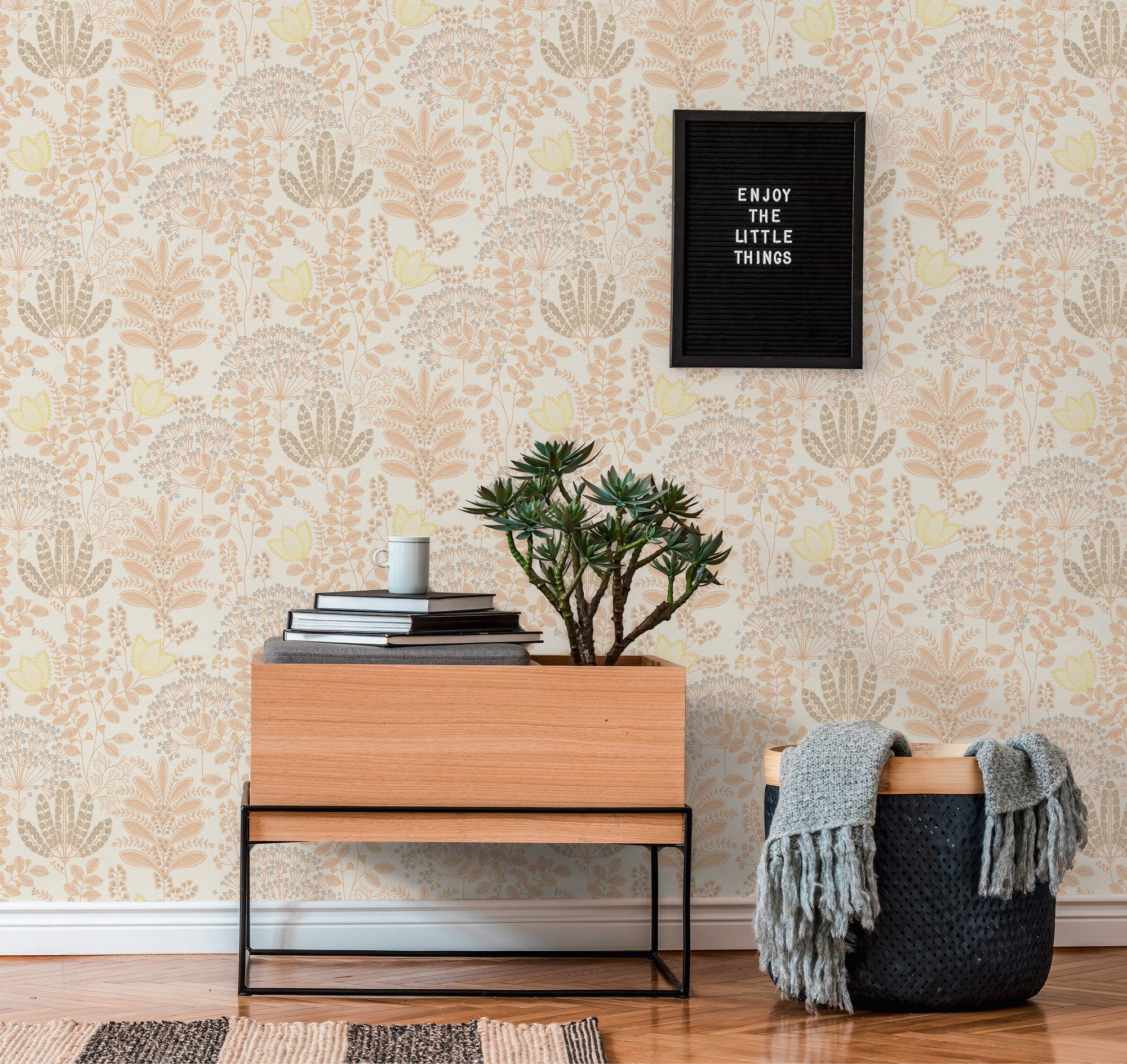 living walls Vliestapete Famous Garden Blumen-Tapete günstig online kaufen
