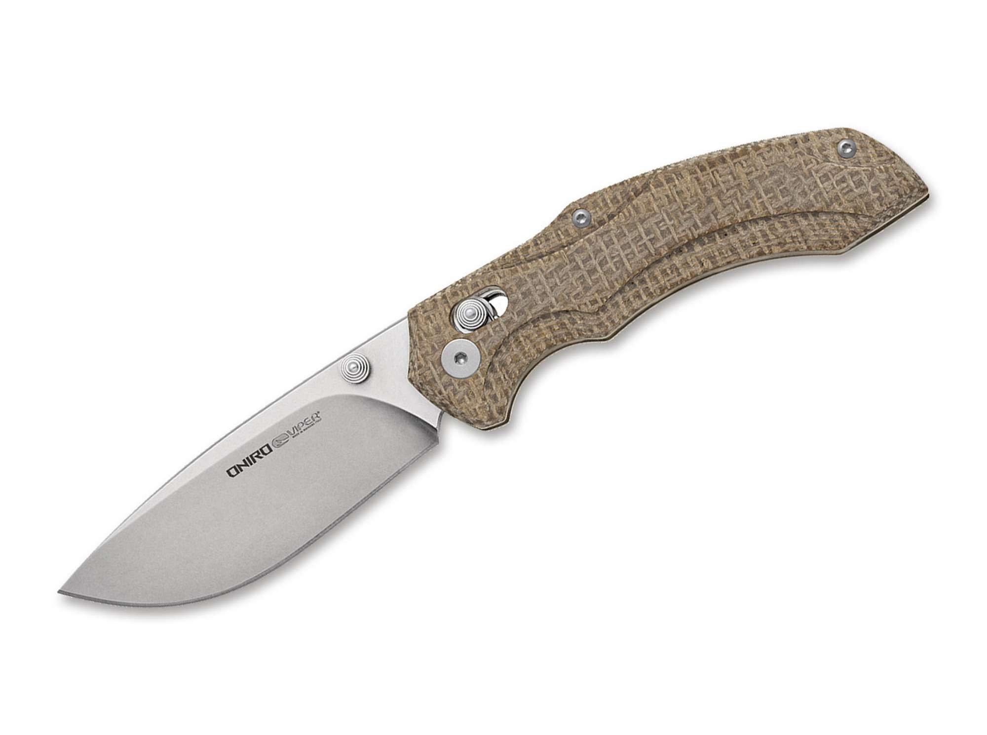Viper Taschenmesser Taschenmesser Oniro Burlap Micarta Natural