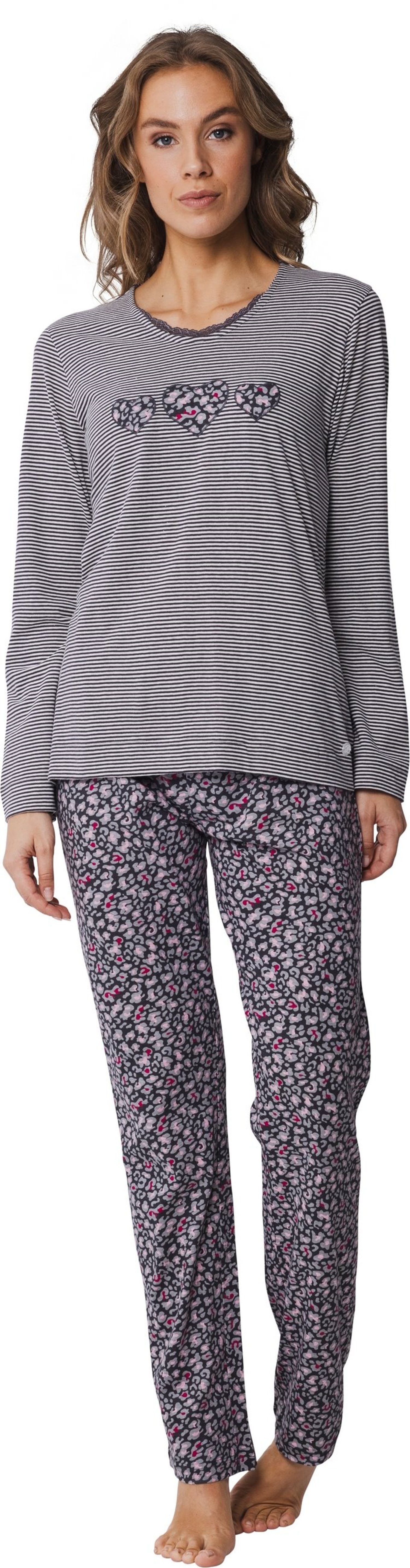 Pastunette Schlafanzug Damen Pyjama lang (2 tlg) günstig online kaufen