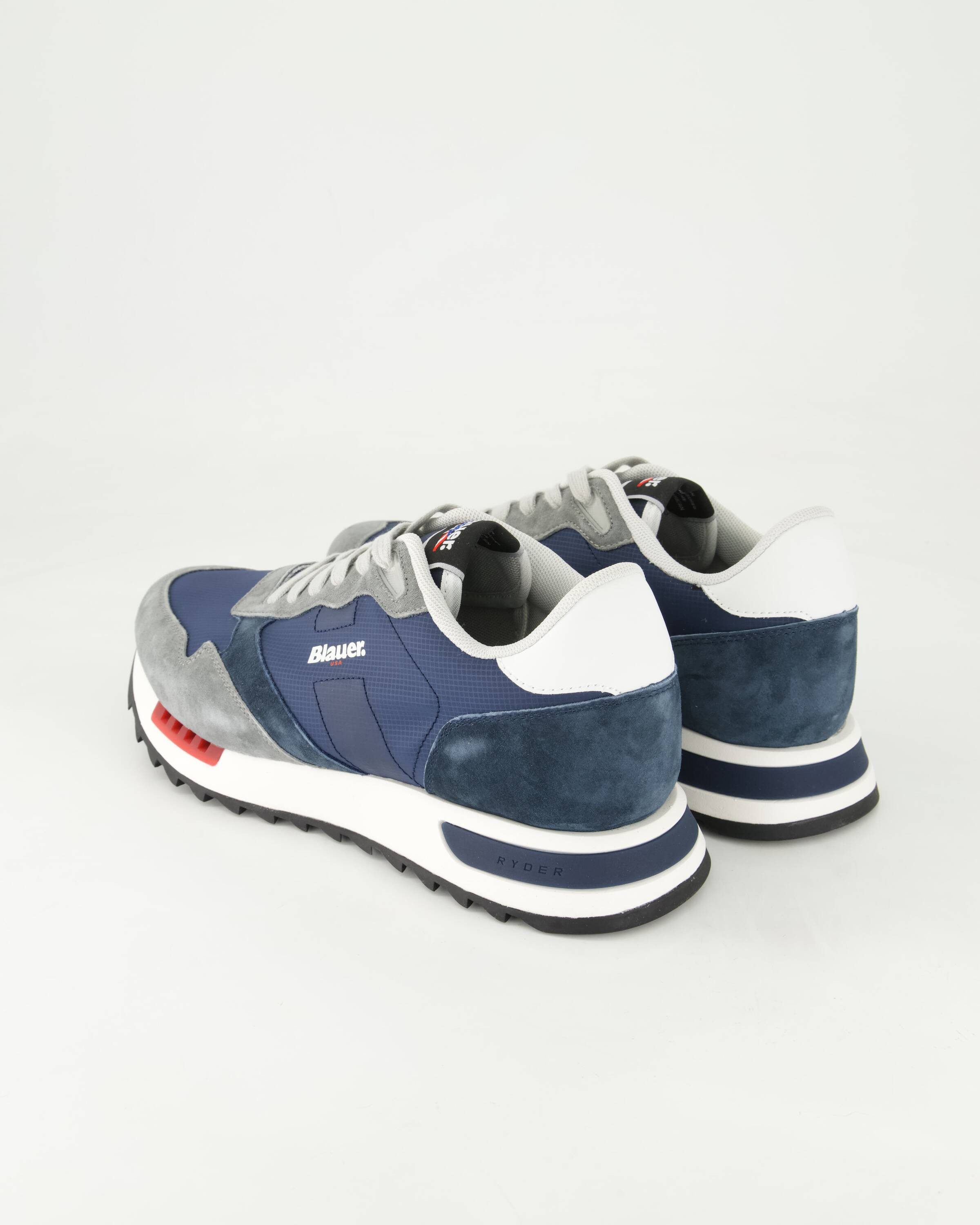 Blauer Ryder Sneaker Obermaterial: Leder und Textil