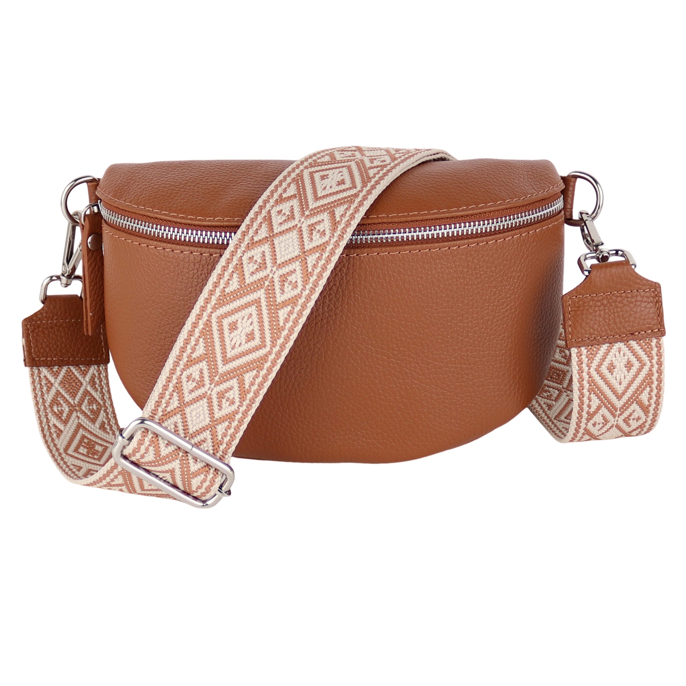 MIRROSI Bauchtasche Damen, Echtleder, Leder, Made in Italy, Umhängetasche, günstig online kaufen
