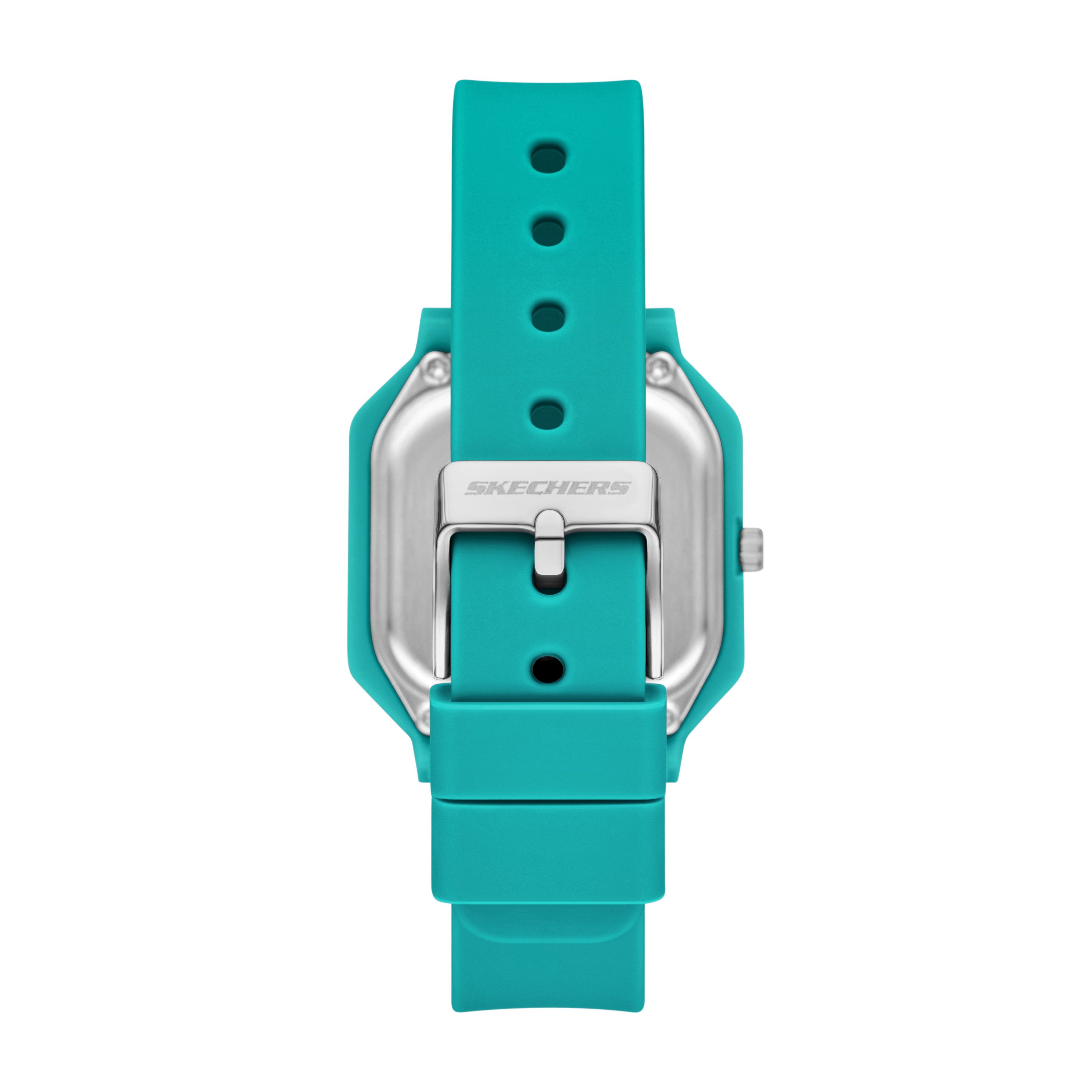 Skechers Quarzuhr Rosencrans Square SR6381, Armbanduhr, Damenuhr, Herrenuhr, Silikonarmband, analog