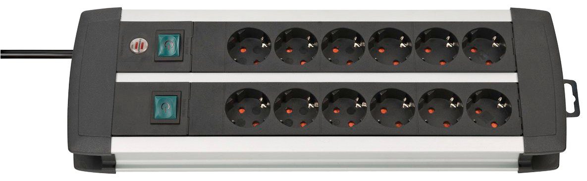 Brennenstuhl Steckdosenleiste (separate Ein- / Ausschalter), ideal für den Innenbereich