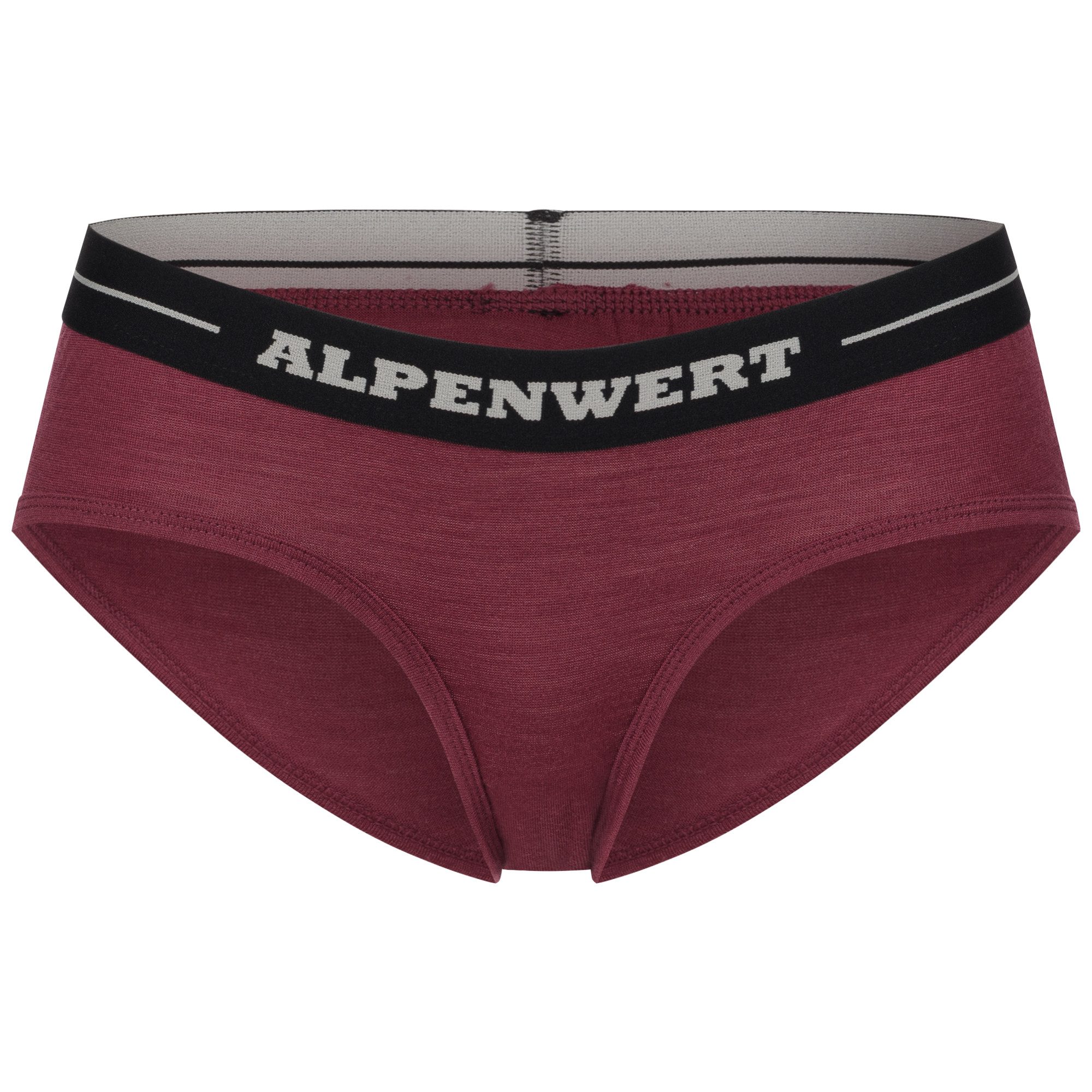 Alpenwert Slip Damen aus 100% Merinowolle – atmungsaktiv & komfortabel (Packung) Antibakteriell, Anti-Schweiß-Geruch, kein einschneiden