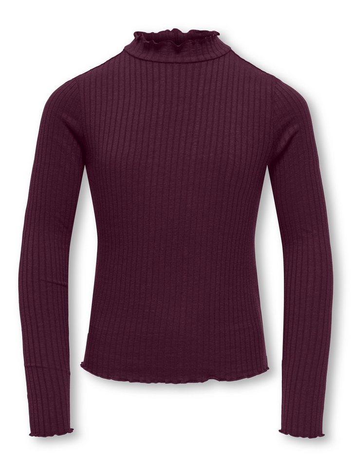 KIDS ONLY Langarmshirt KOGFRANSISKA SCHOOL LS HI-NCK TOP JRS Viskosemischung