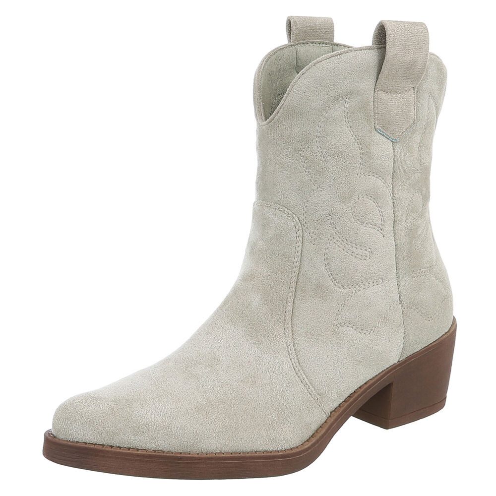 Ital-Design Elegante Cowboy-Stiefel aus Kunstleder mit günstig online kaufen