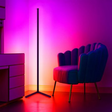 Retoo LED Stehlampe LED Stehlampe RGB Stehleuchte Ecklampe Farbwechsel mit Fernbedienung, LED wechselbar, RGB, Einzigartiges Design, Funktionalität, Energieeffizienz, Lange Lebensdauer