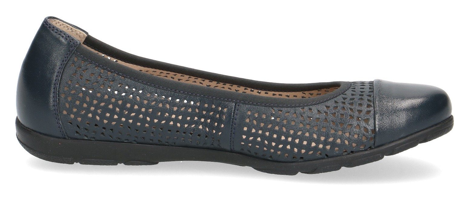 Caprice Ballerina, Slipper, Bequemschuh, Schlupfschuh mit Perforation