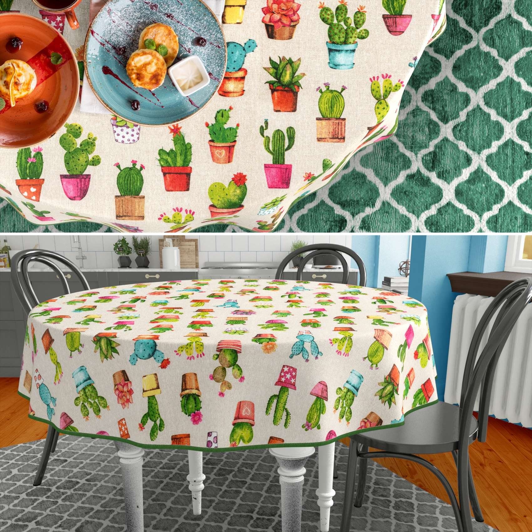 ANRO Tischdecke mit Blumen Botanik aus günstig online kaufen