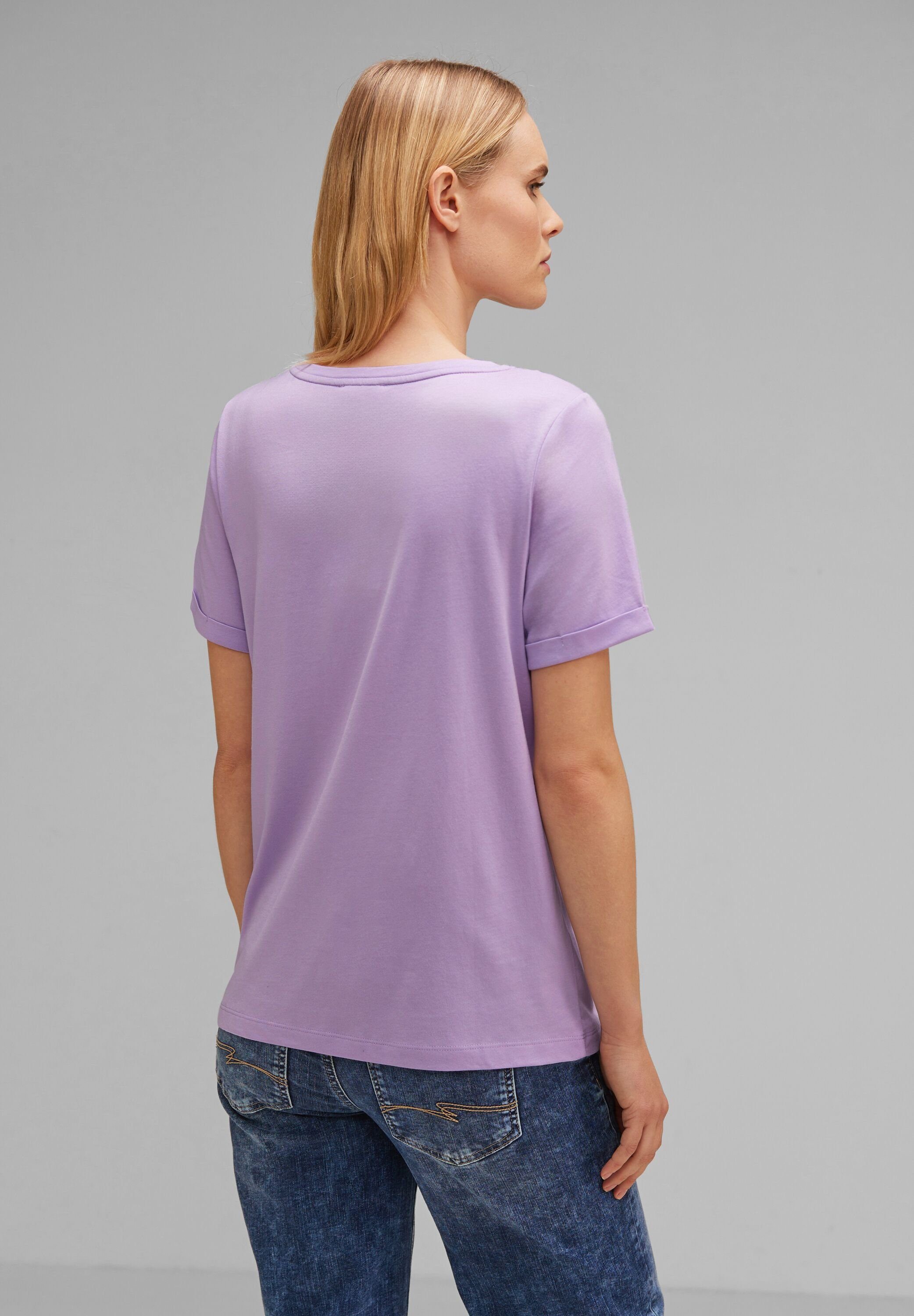 STREET ONE T-Shirt soft lilac pure